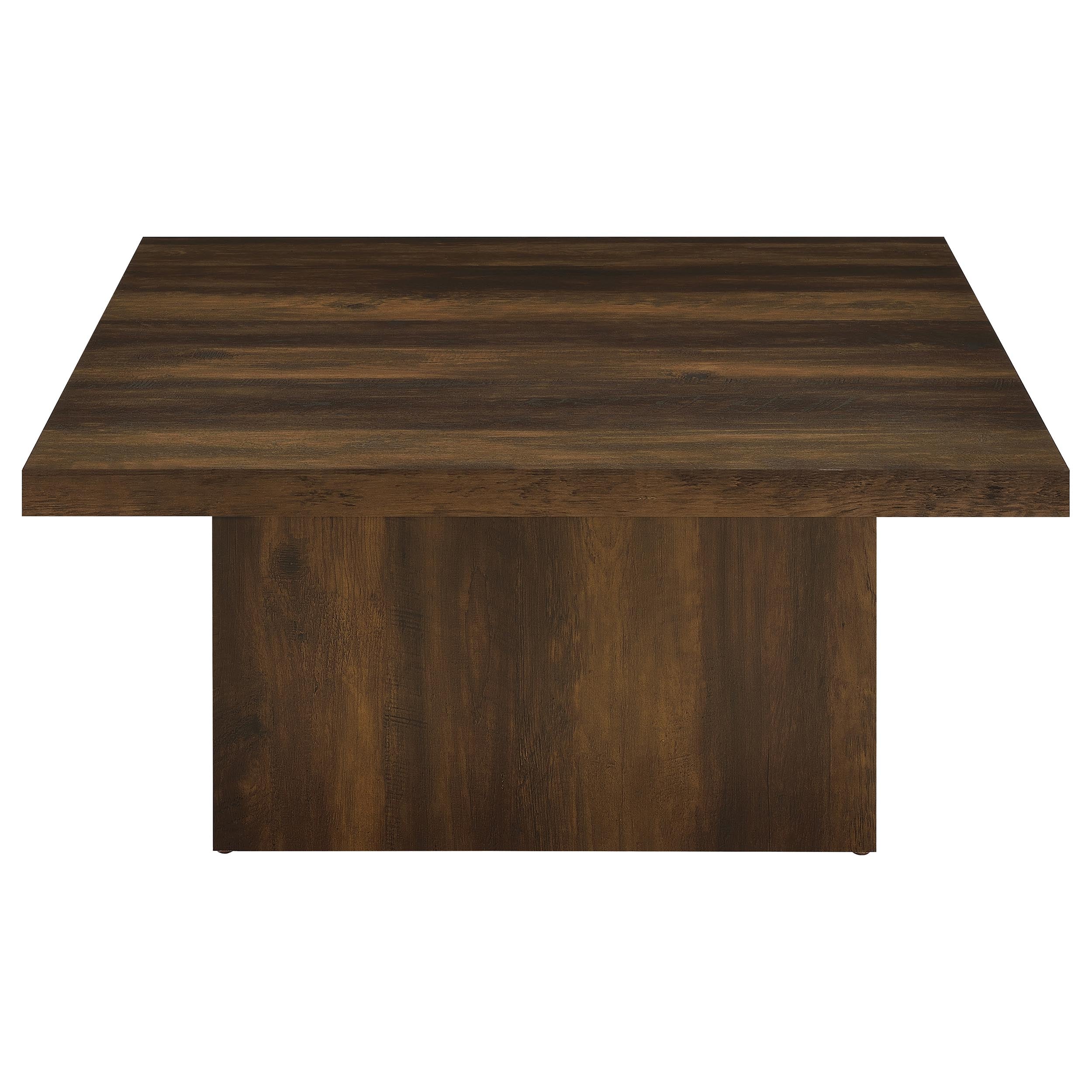Devar Square Engineered Wood Cocktail Dark Pine Coffee Table
