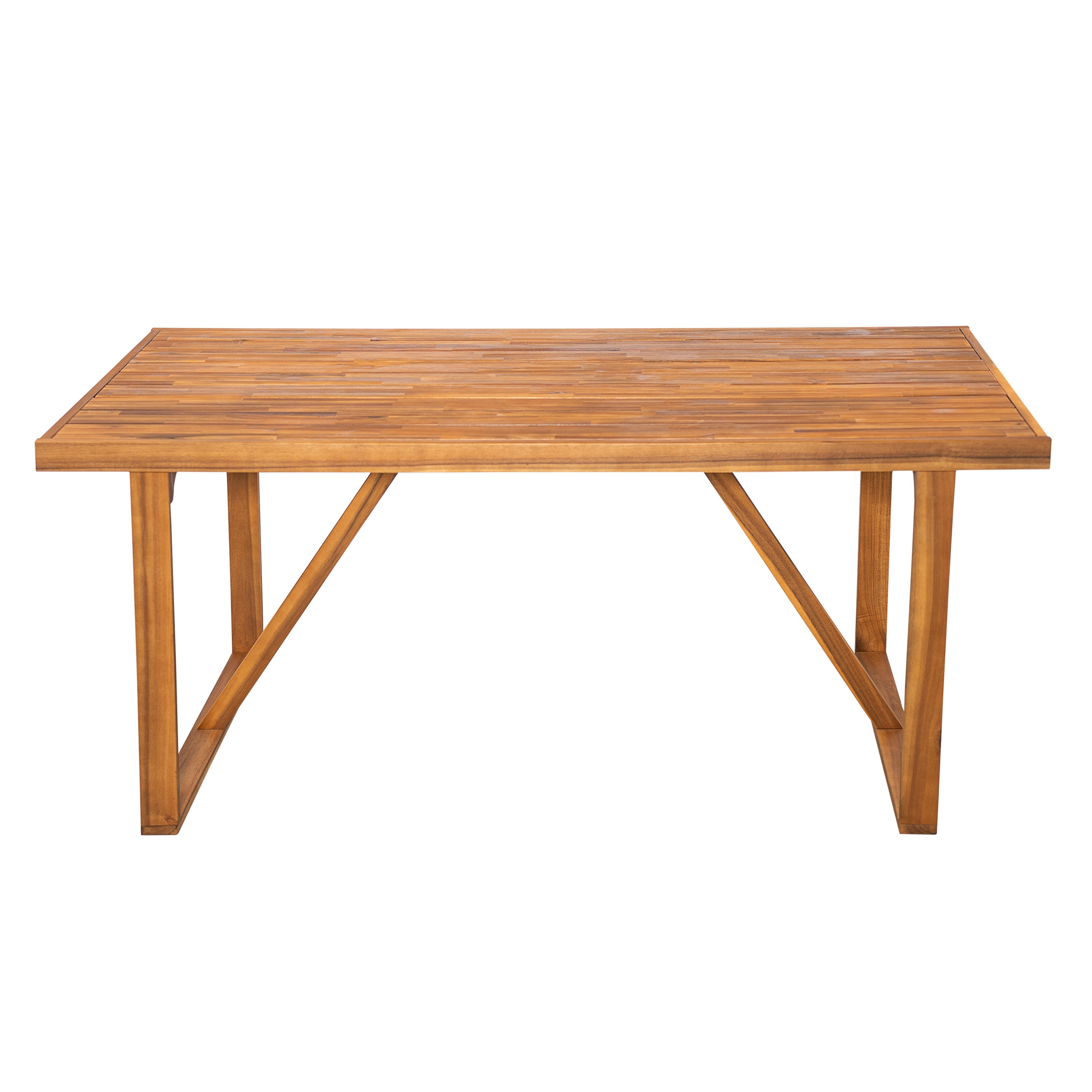 Outdoor Dining Set Acacia Wood Garden - Teak