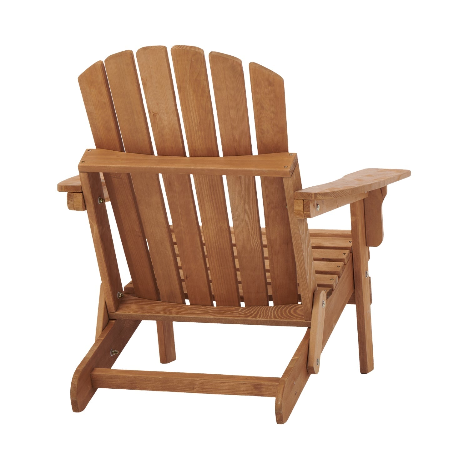 Oversize Outdoor Adirondack Chair Folding Design - Light Brown