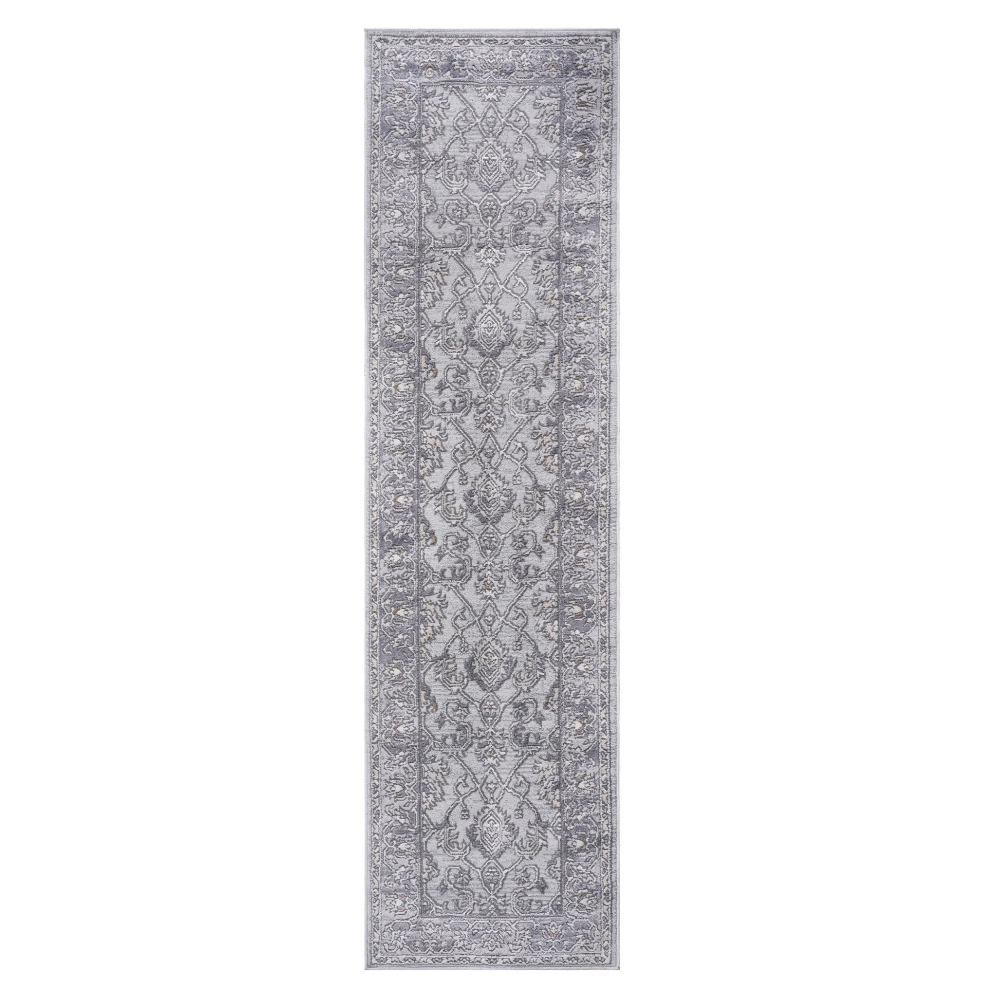 Marfi Ivory-Grey Runner Rug 2'2'' x 8'
