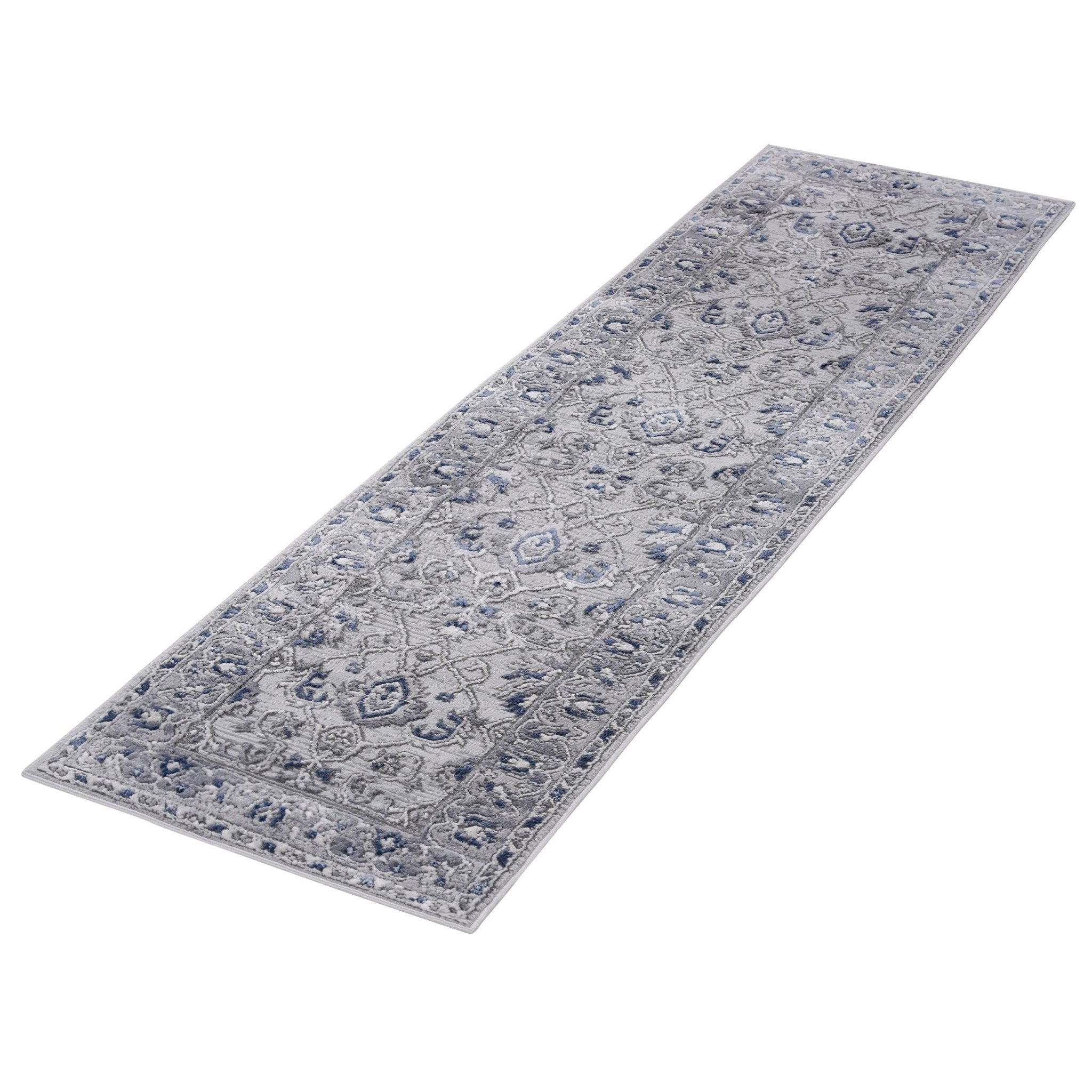 Marfi Grey-Blue Runner Rug 2'2'' x 8'