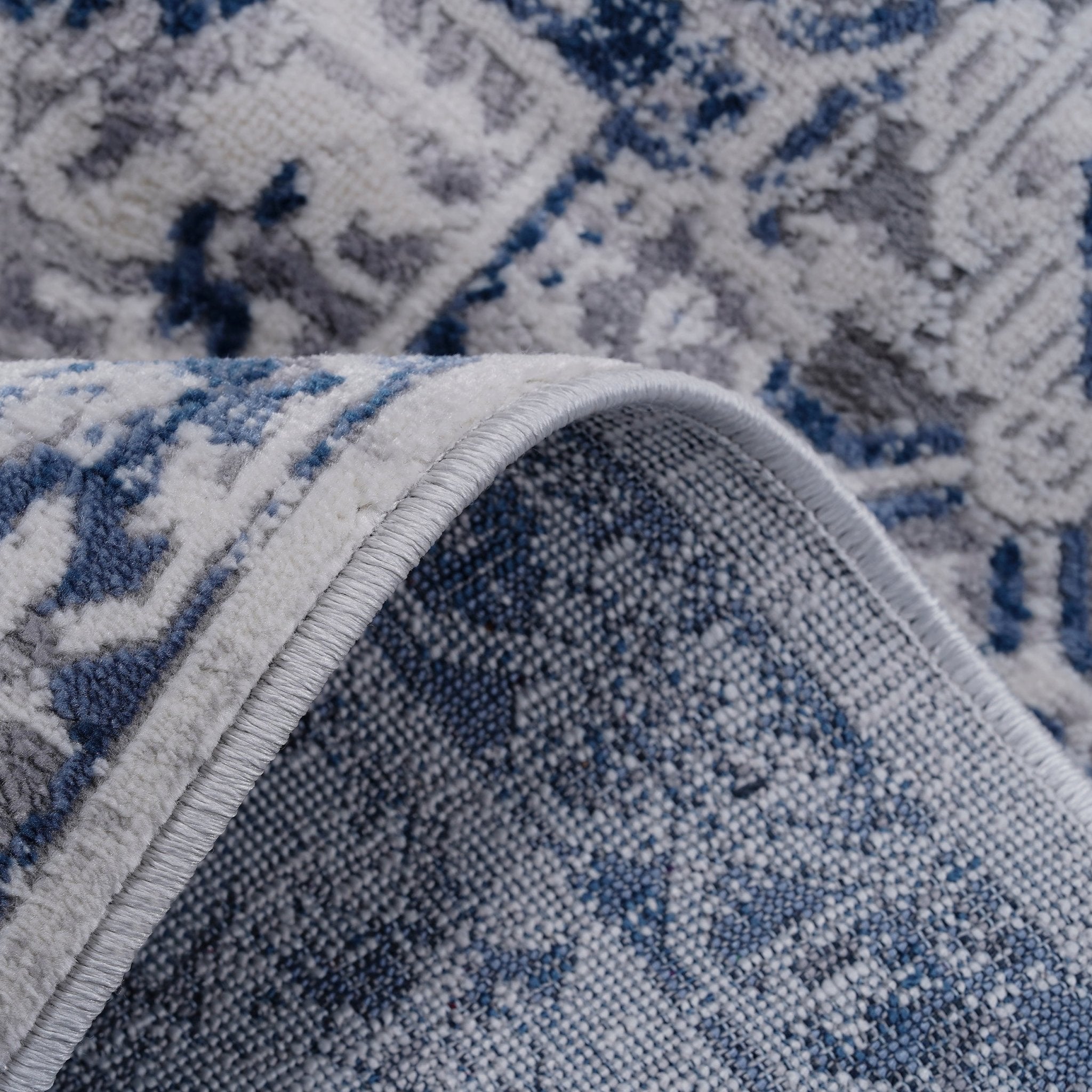 Marfi Blue-Grey Runner Rug 2'2'' x 8'