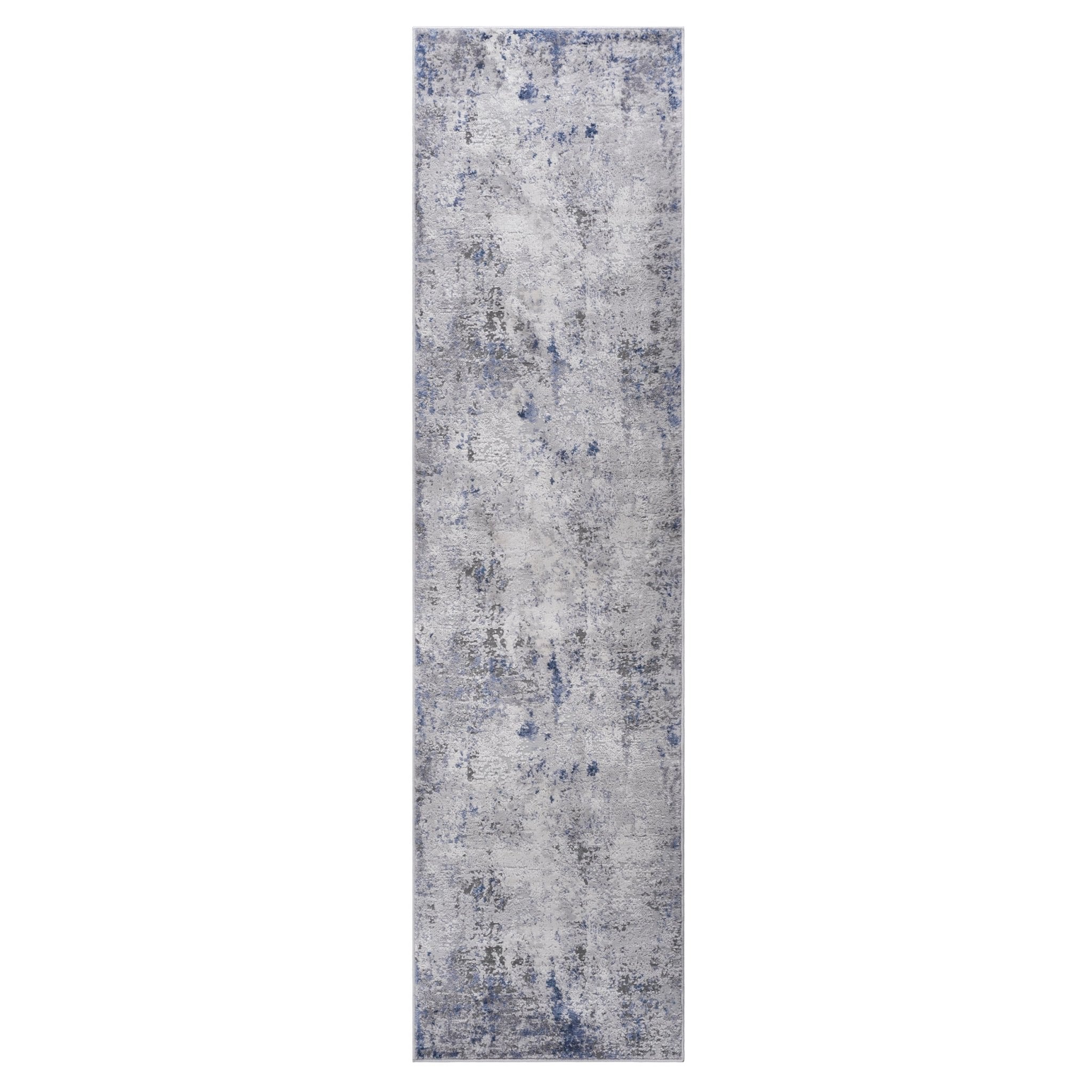 Marfi Silver-Blue Runner Rug Size 2'2'' x 8'