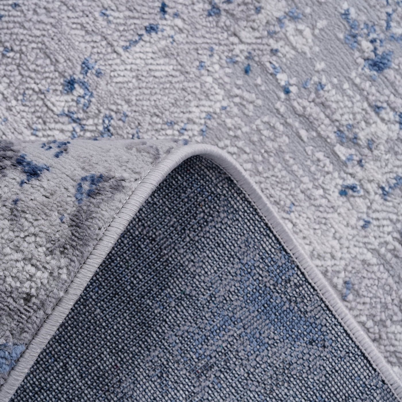 Marfi Silver-Blue Rug Size 6'7'' x 9'