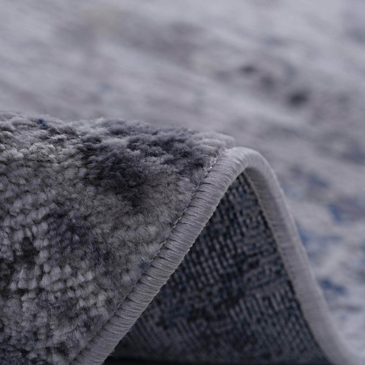 Marfi Silver-Blue Rug Size 6'7'' x 9'