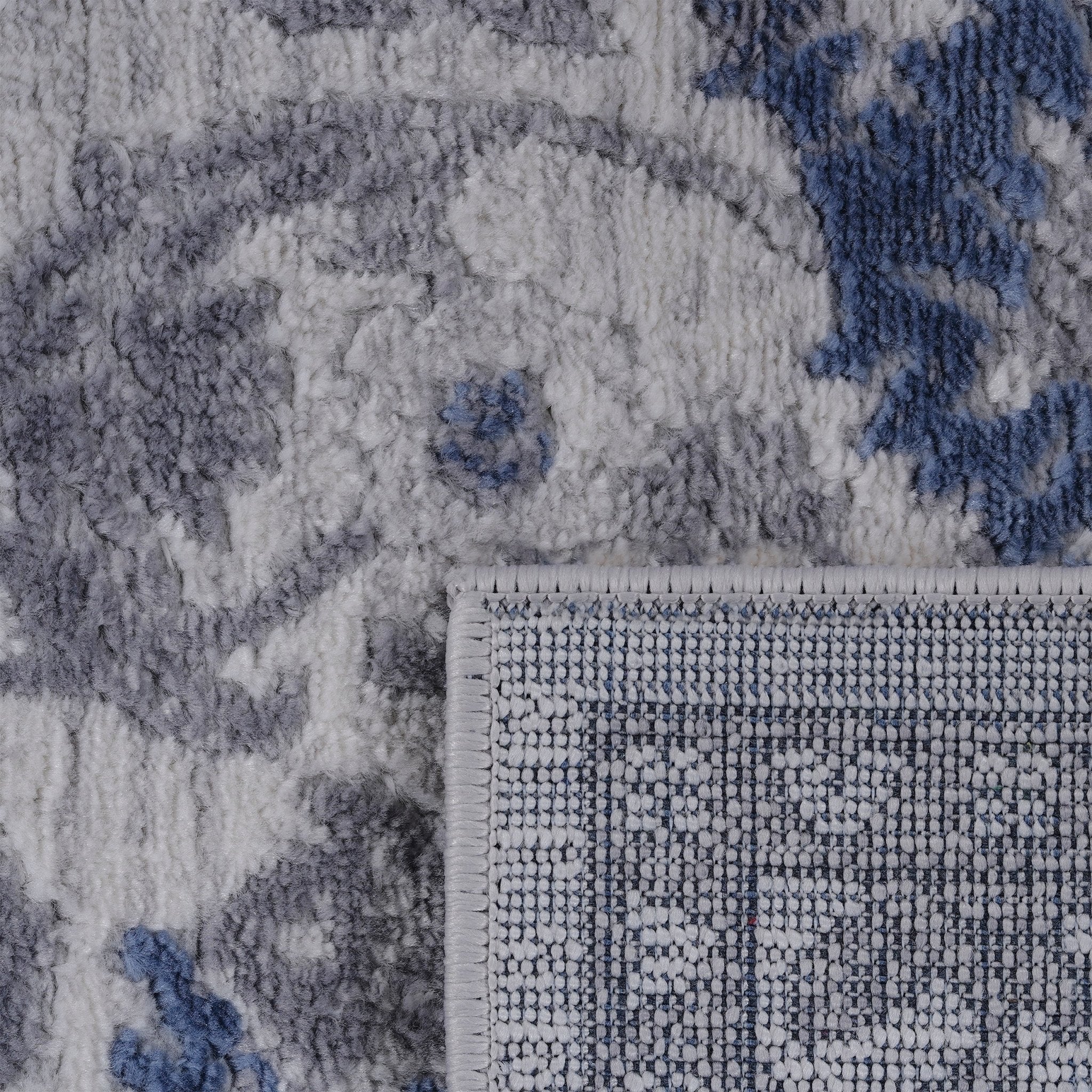 Marfi Blue-Silver Runner Rug 2'2'' x 8'