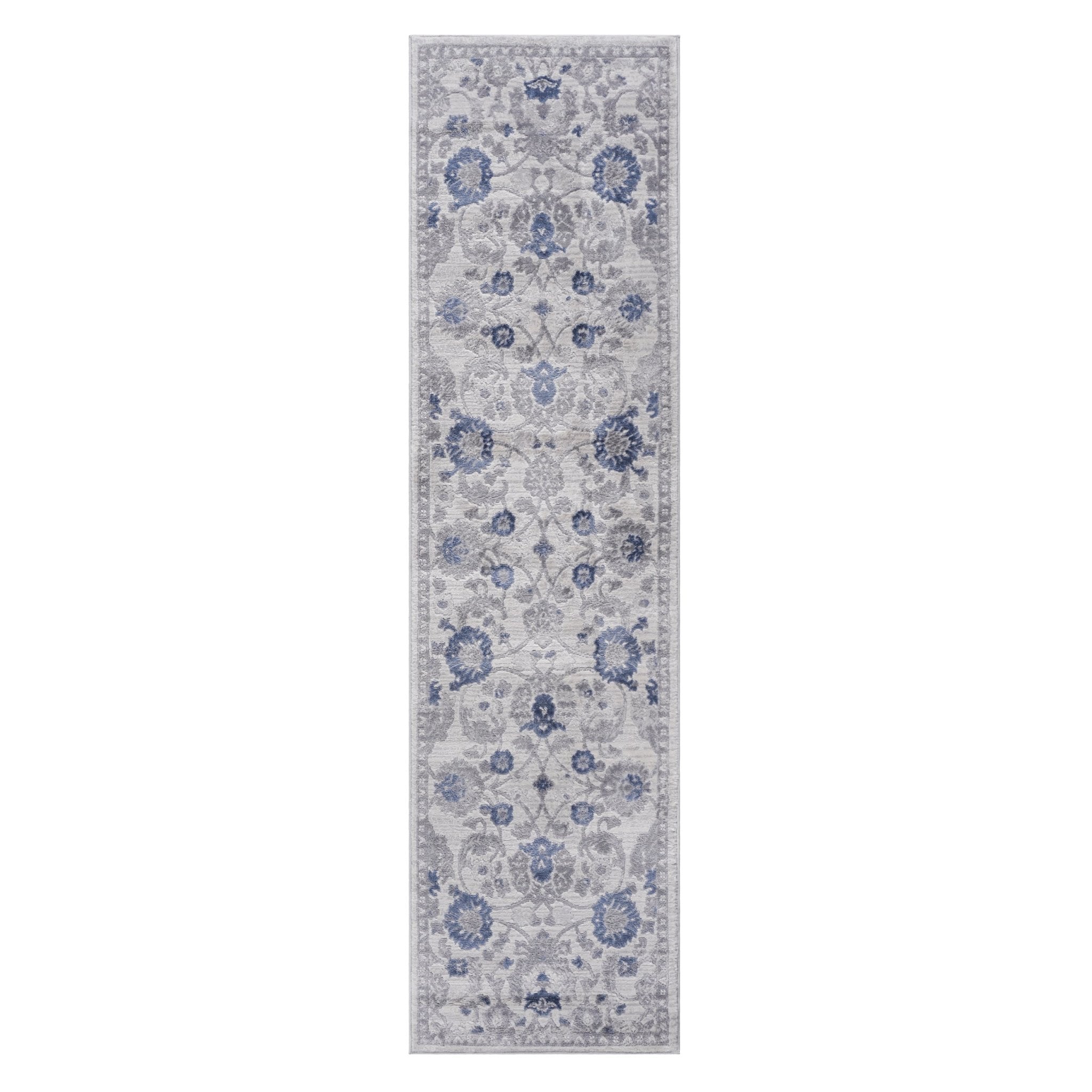 Marfi Blue-Silver Runner Rug 2'2'' x 8'