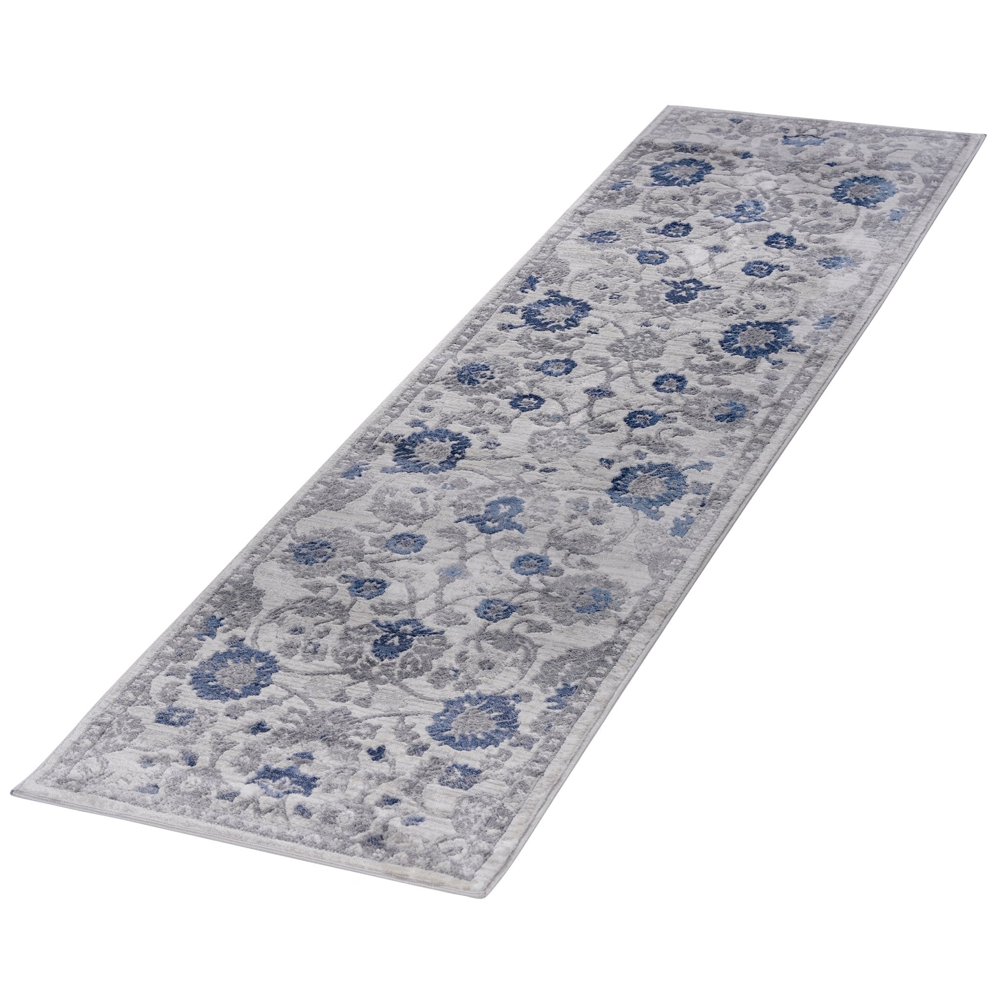 Marfi Blue-Silver Runner Rug 2'2'' x 8'