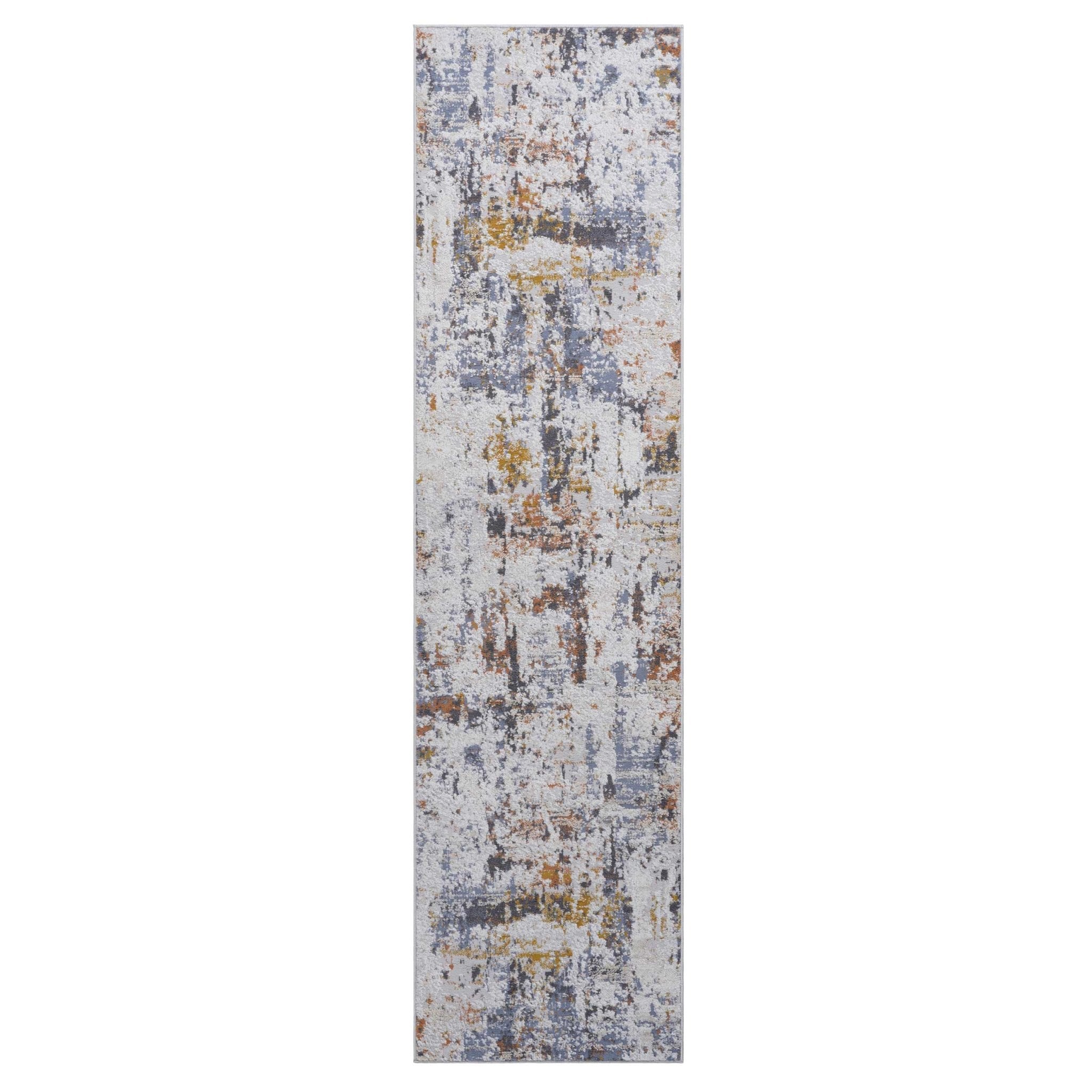 Payas Ivory - Blue Runner Rug Size 2'2'' x 8'