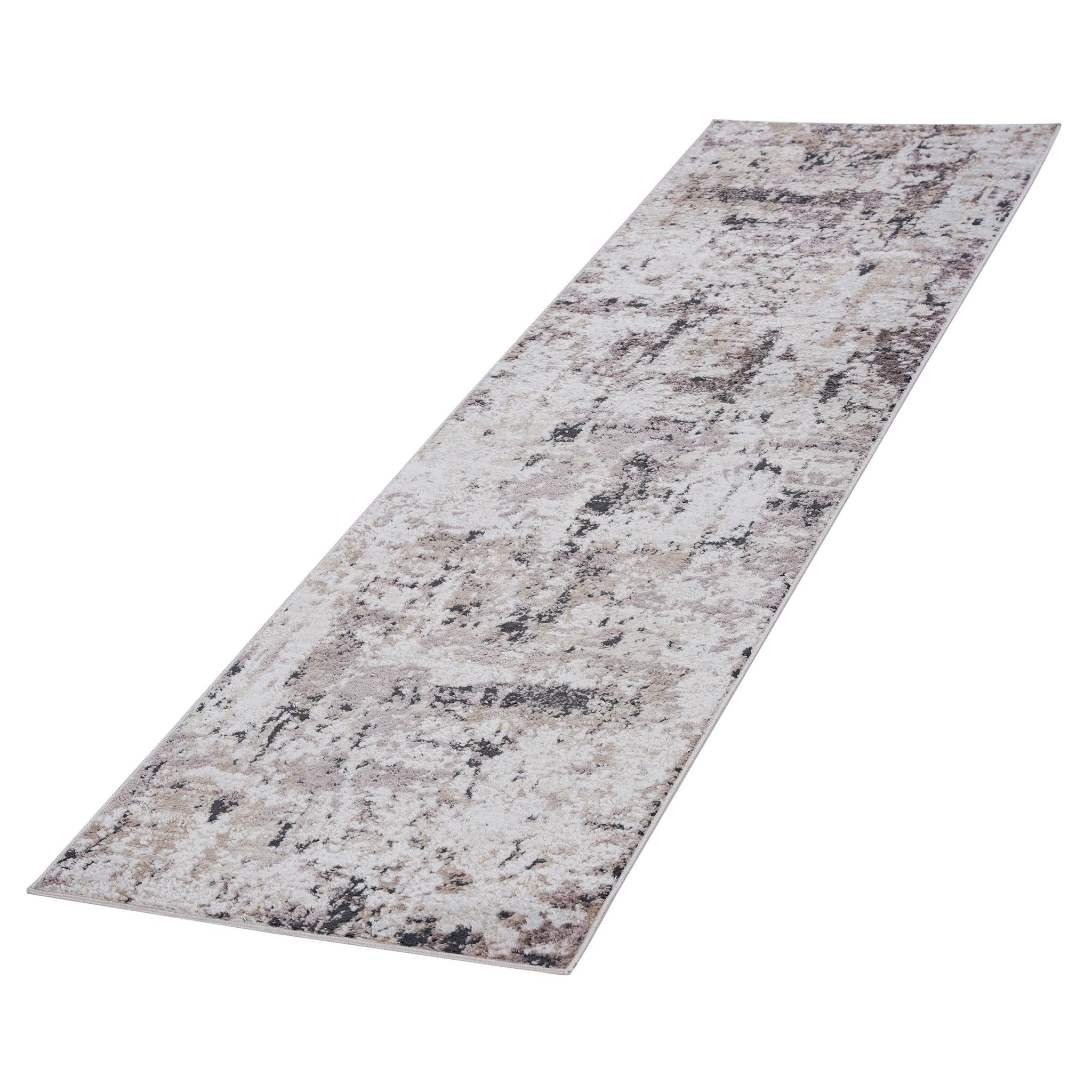 Payas Cream-Brown Runner Rug Size 2'2'' x 8'