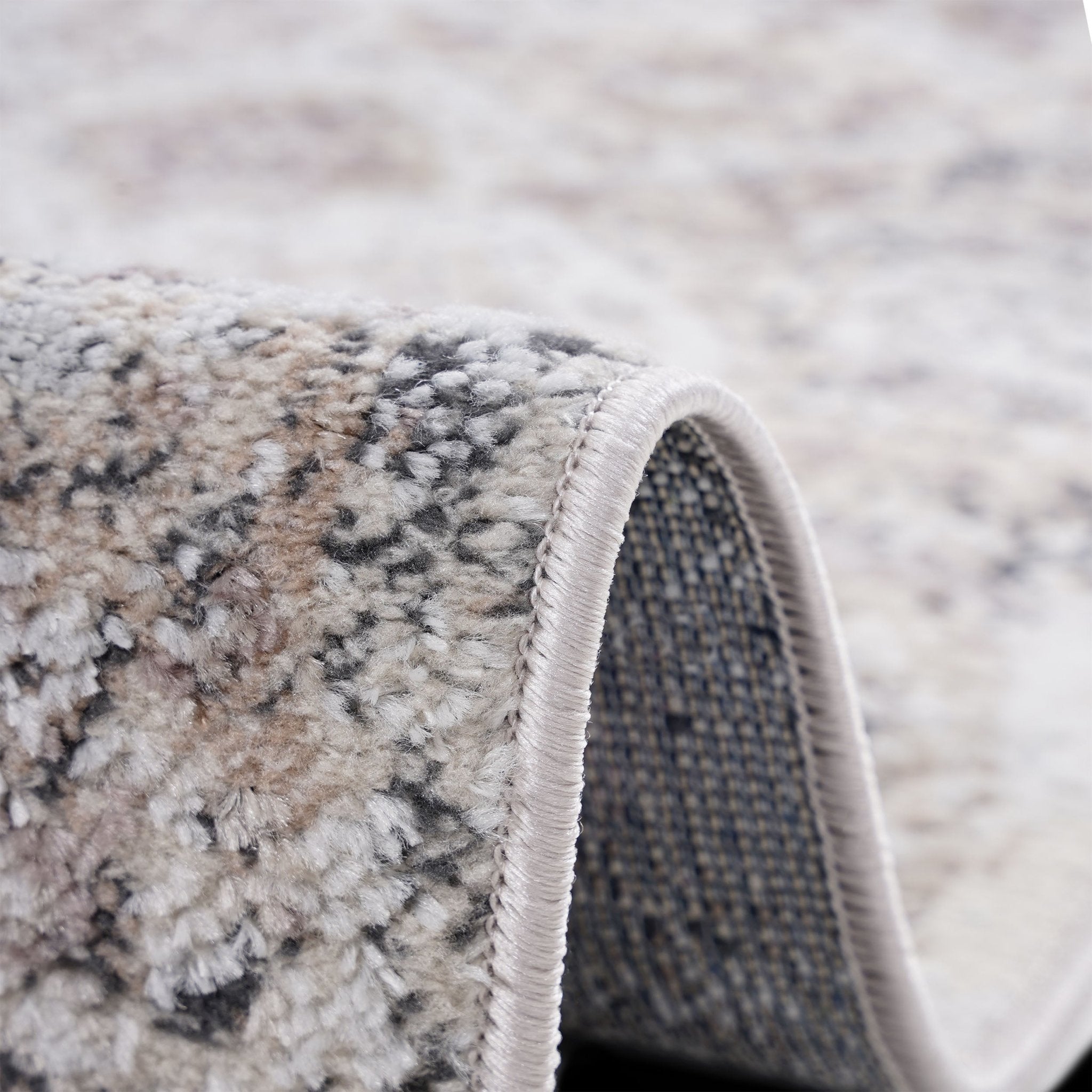 Payas Cream Anthracite Rug Size 2'2'' x 8'