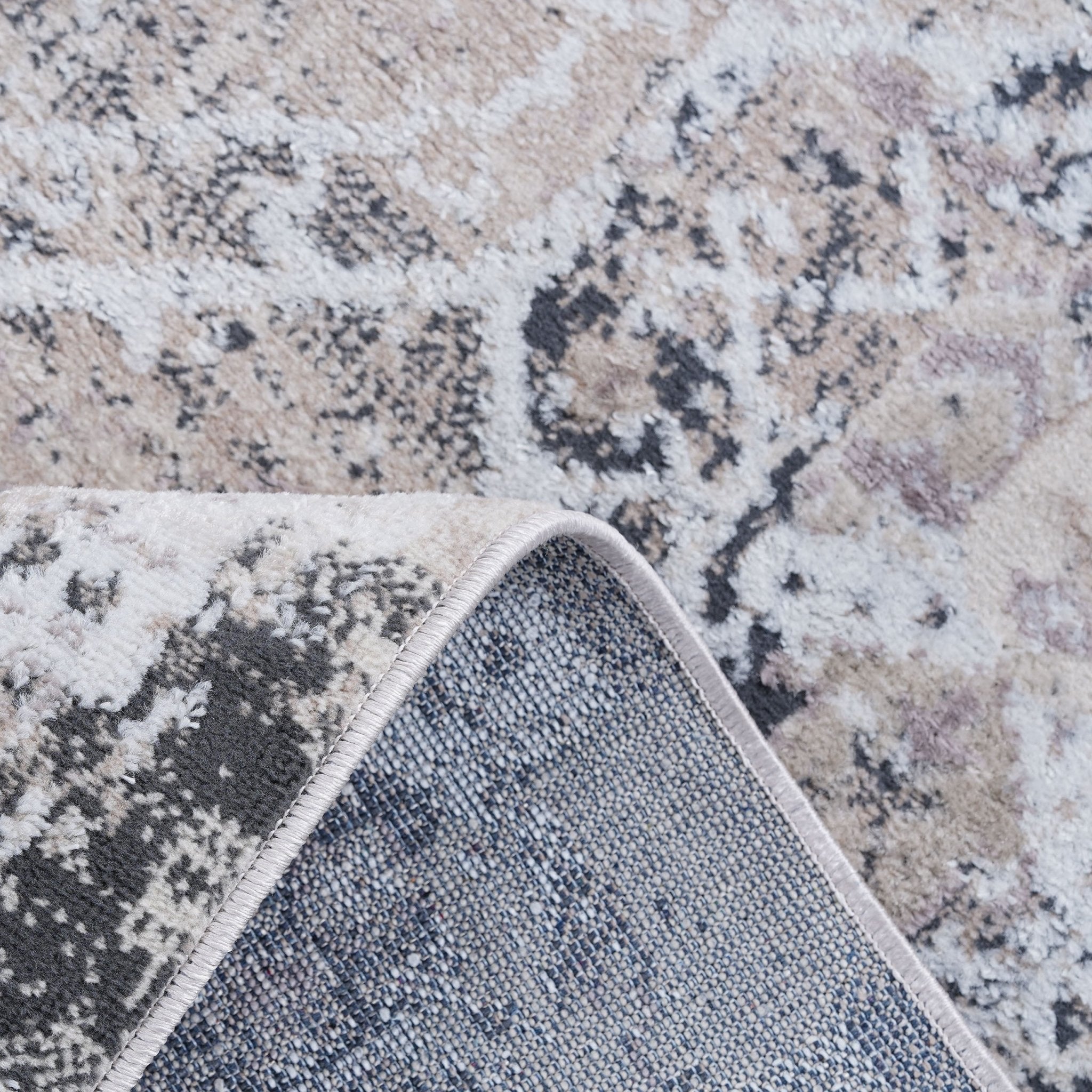 Payas Cream Anthracite Rug Size 5'3'' x 7'6"