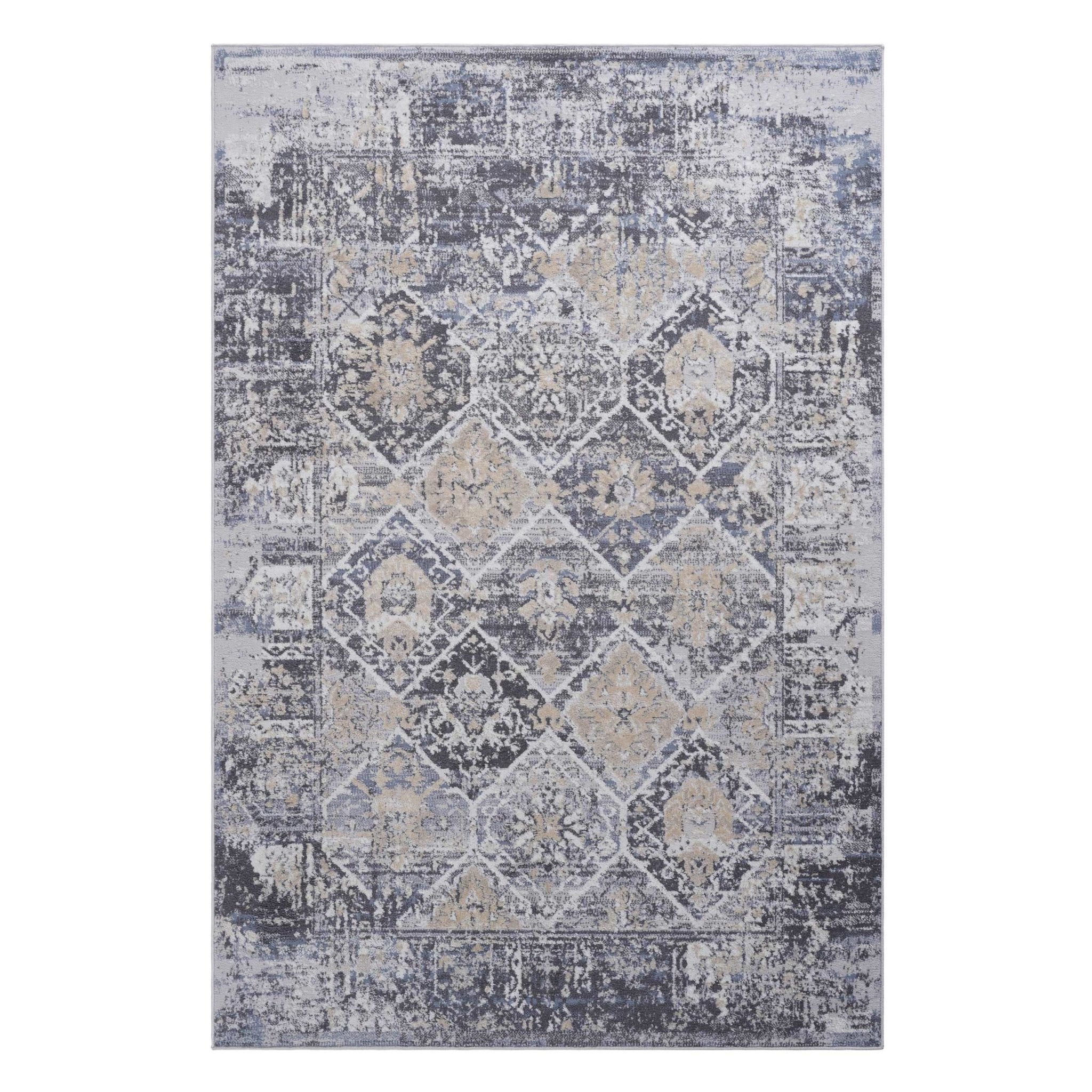 Payas Grey - Blue Rug Size 7'9'' x 10'