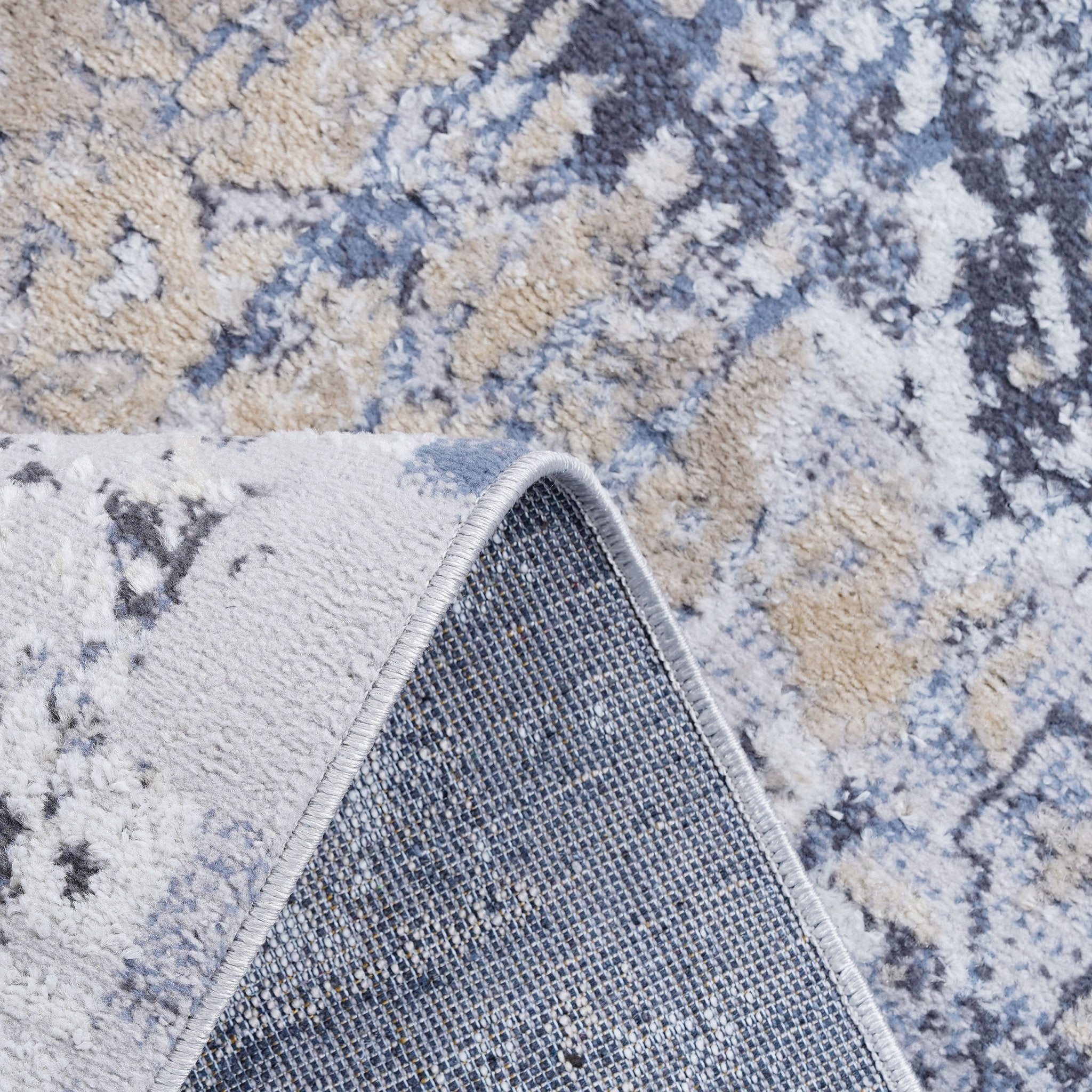 Payas Grey - Blue Rug Size 5'3'' x 7'6"
