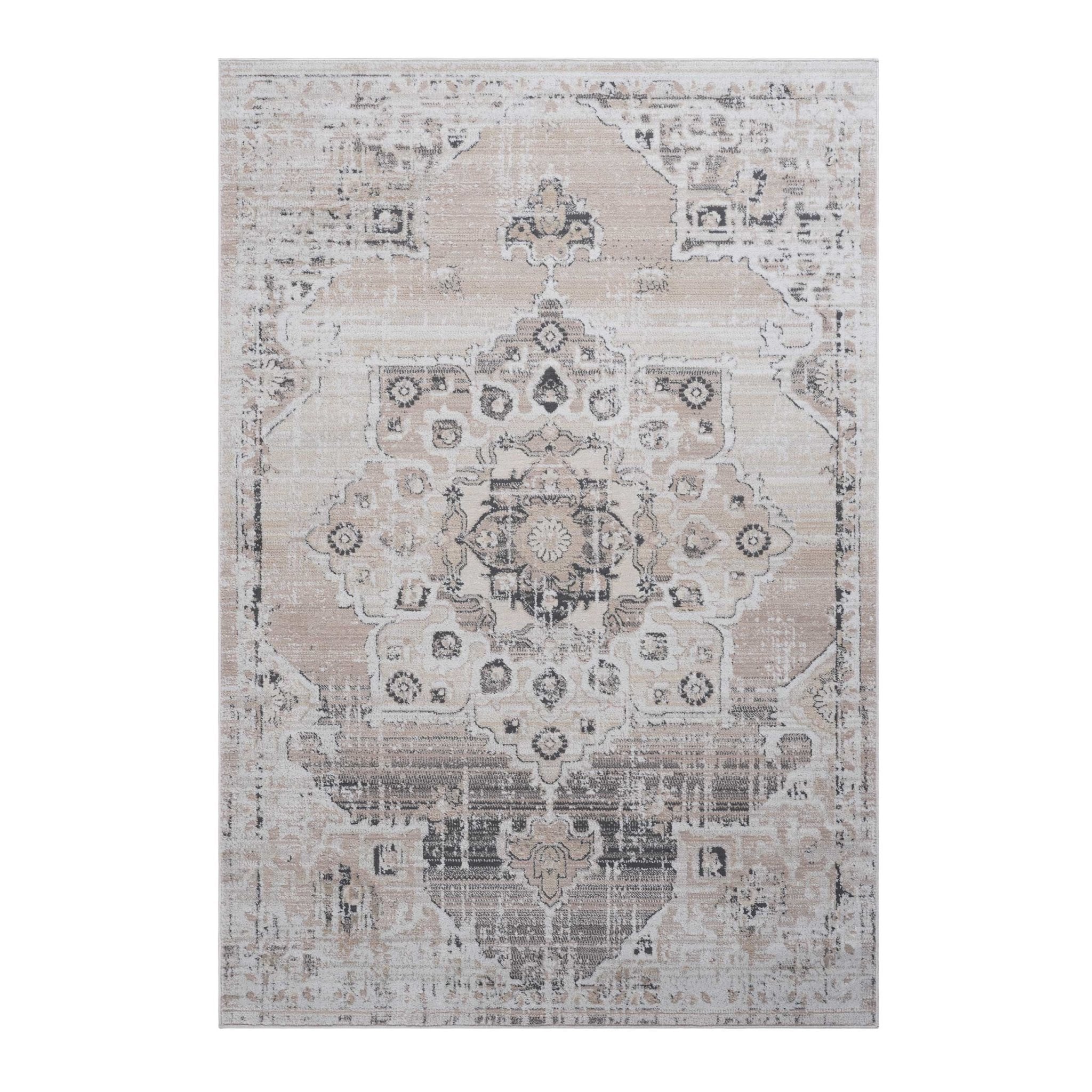 Payas Cream Beige Rug Size 6'7'' x 9'