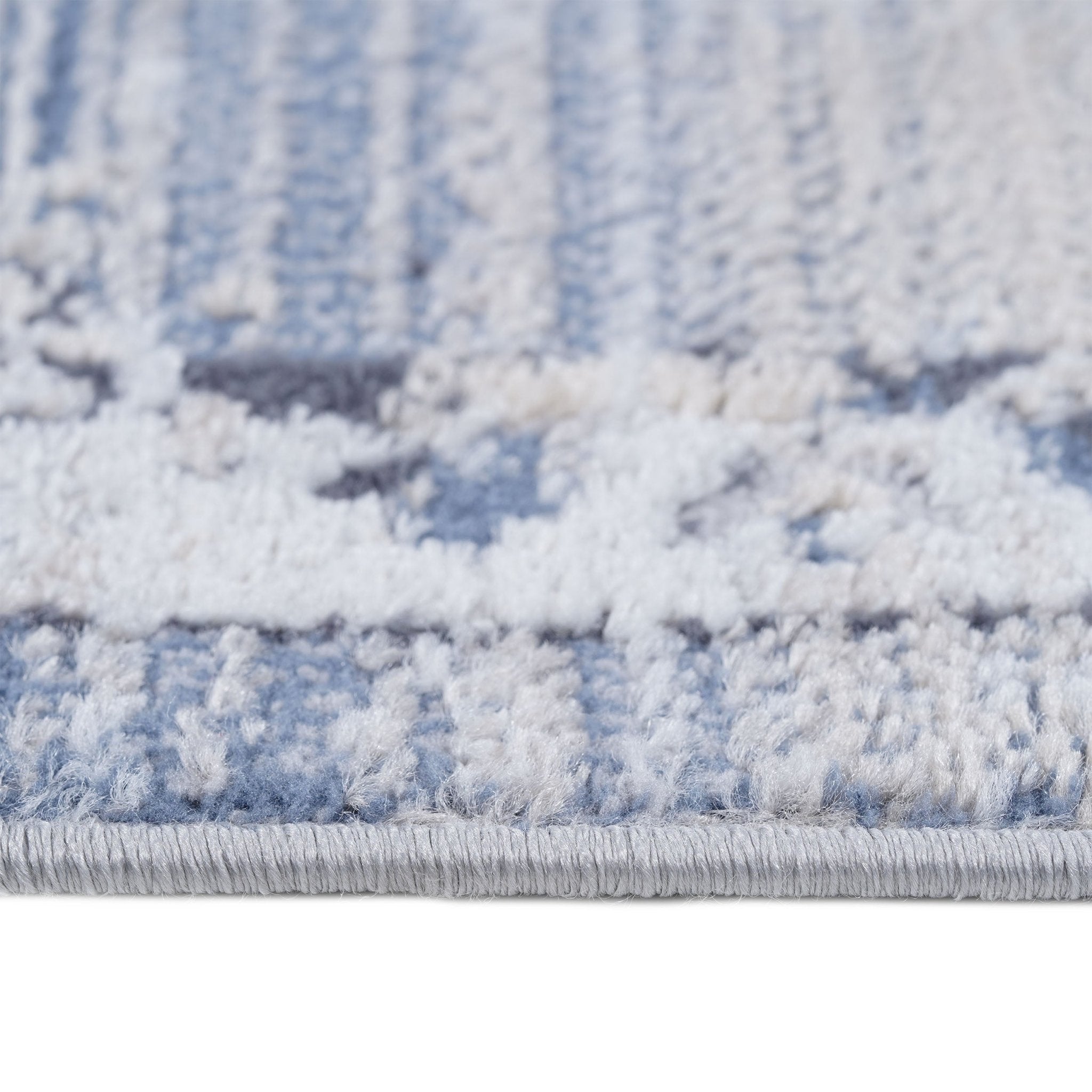 Payas Cream - Blue Rug Size 6'7'' x 9'