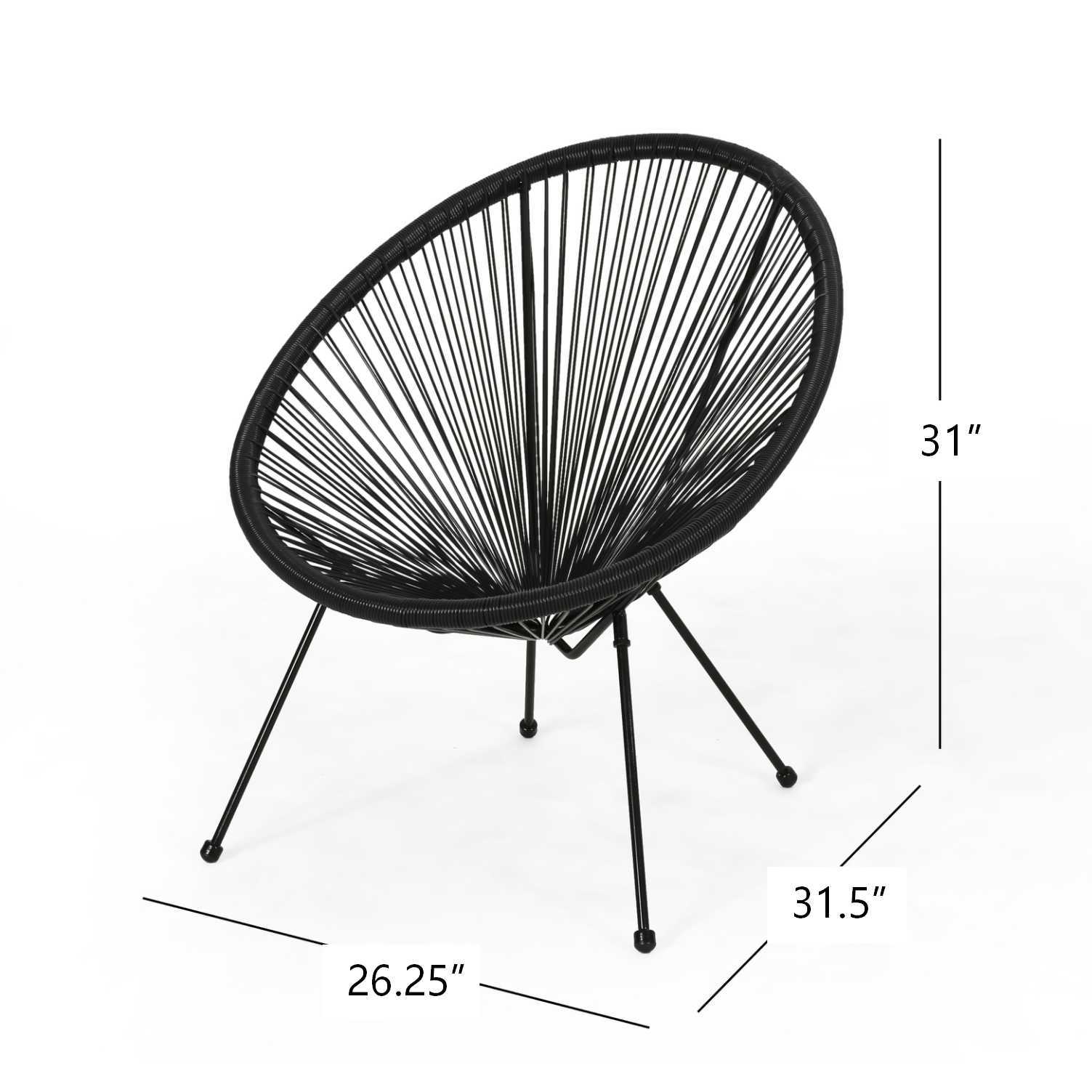 ANSON CHAIR (SET OF 2) - BLACK