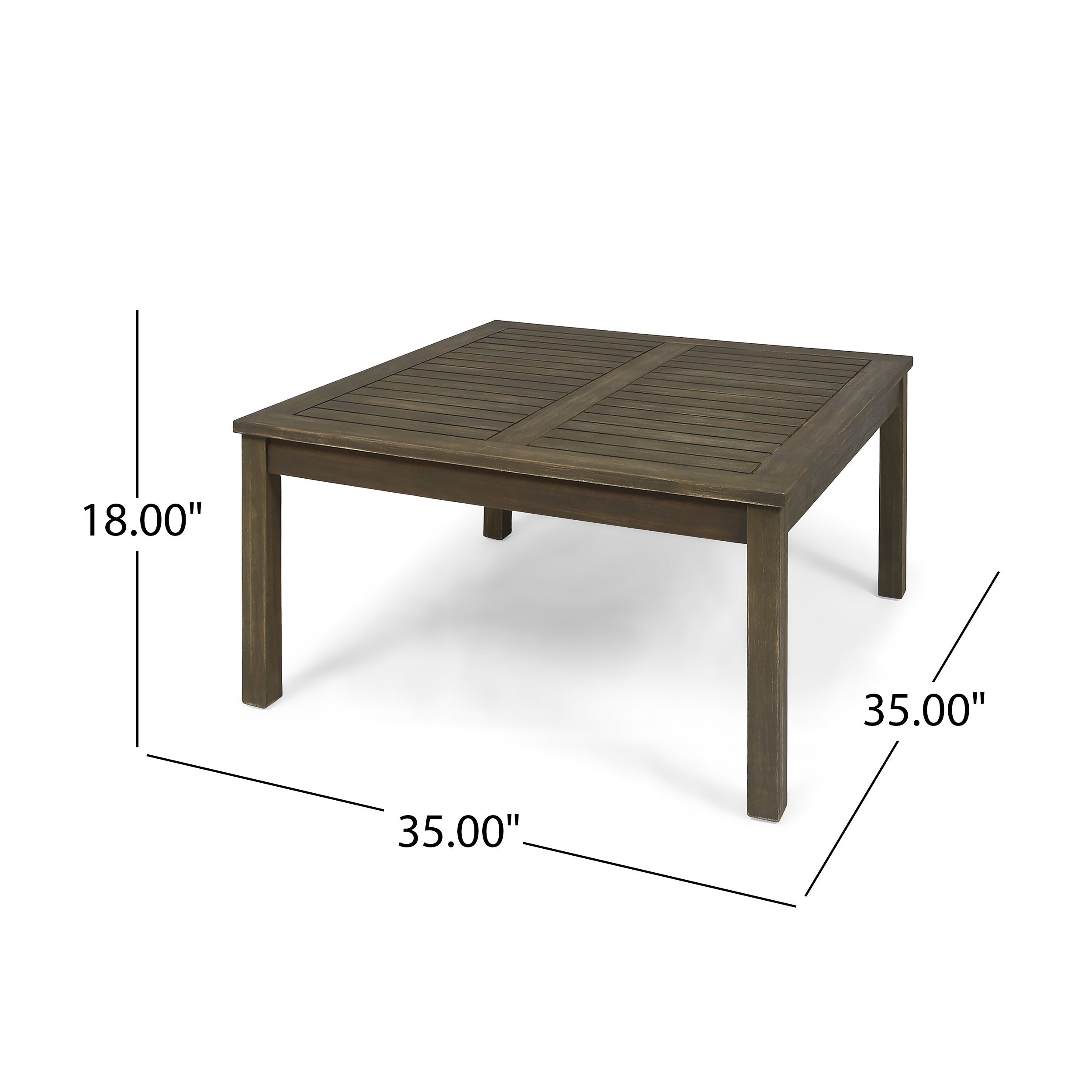Perla Outdoor Sofa Set Patio Seating - Dark Gray