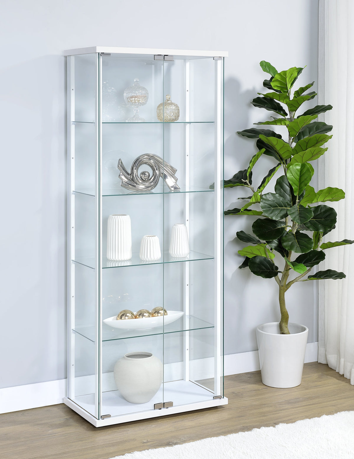 Delphinium Curio Cabinets
