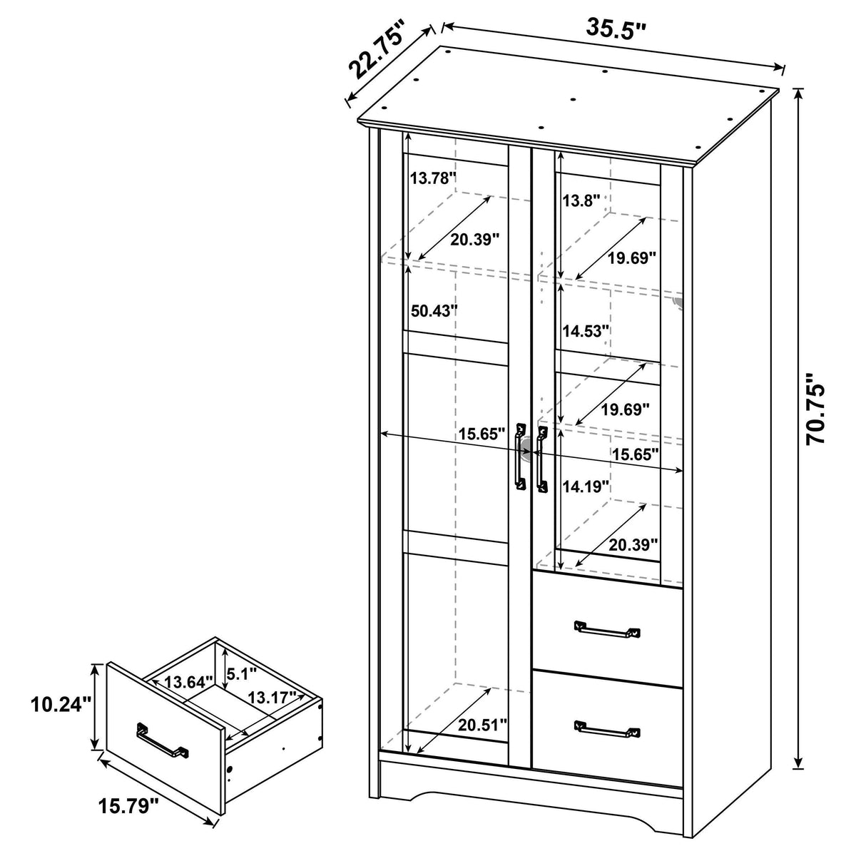 Cassara Wardrobe Cabinets
