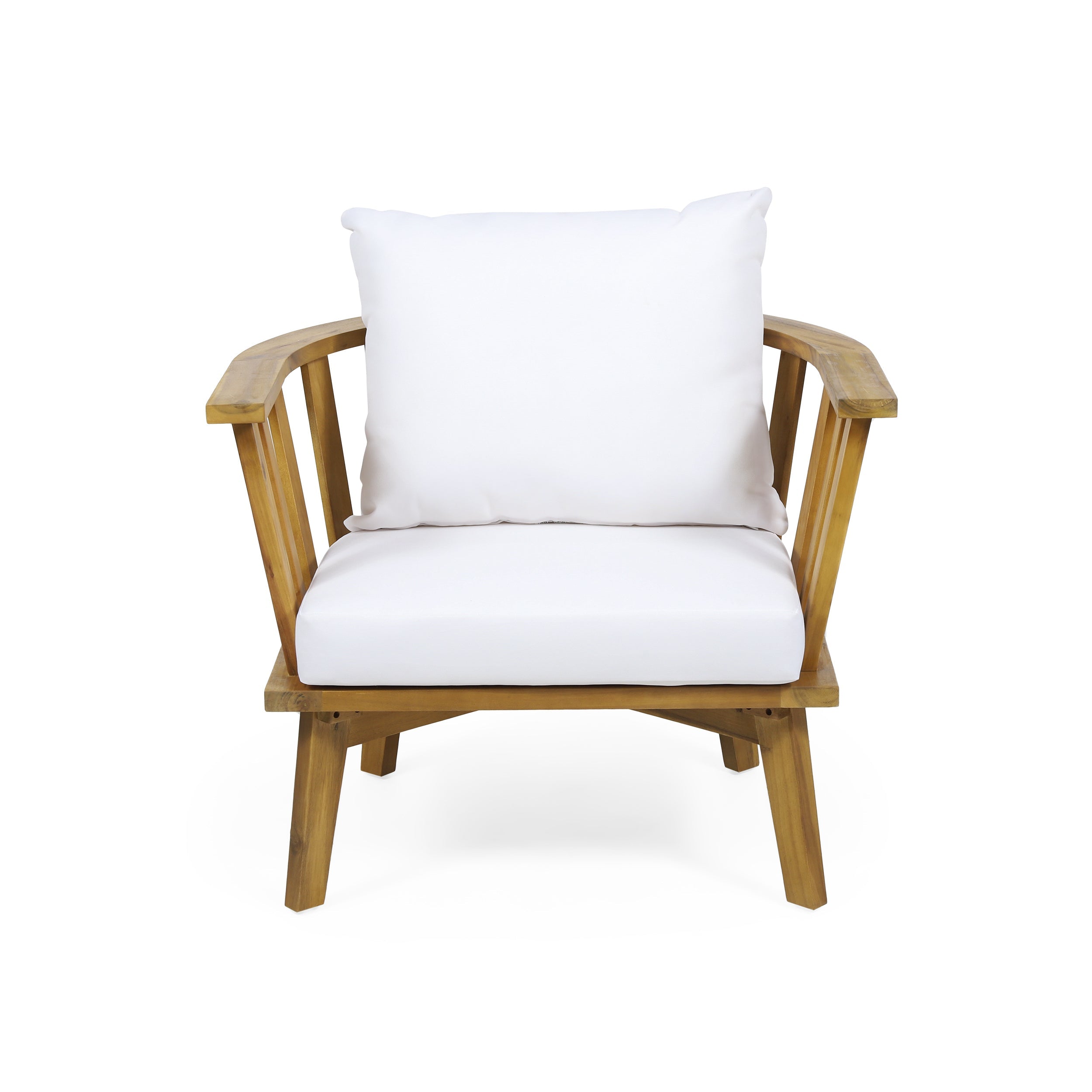 Outdoor Club Chair Cushioned Seating - Teak