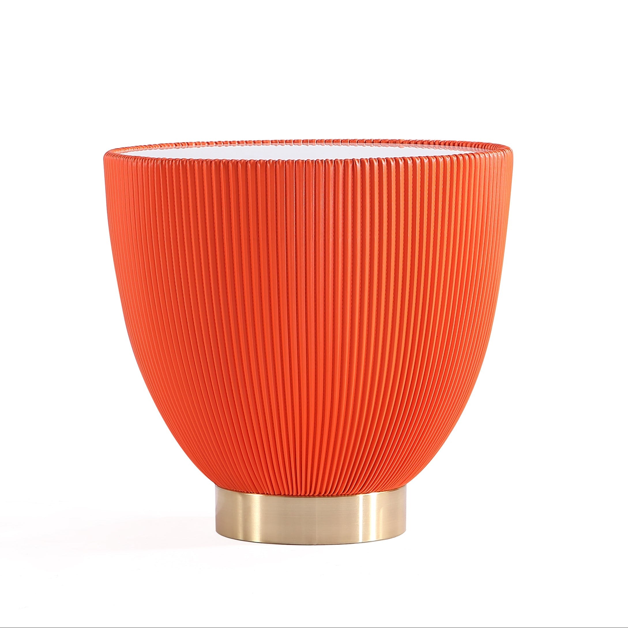 Anderson 2.0 Modern Orange Vegan Leather End Table