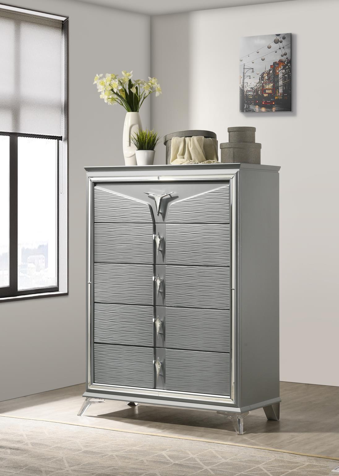 Olive Silver Bedroom Collection