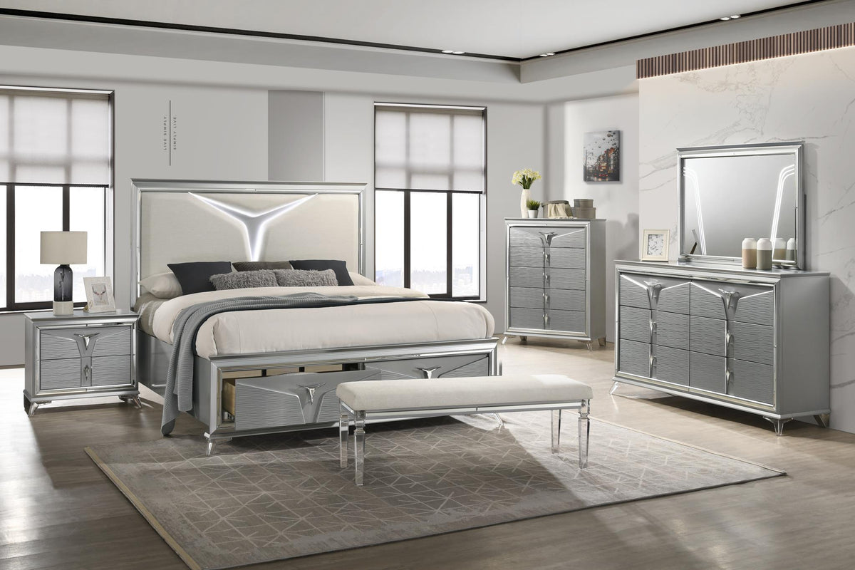 Olive Silver Bedroom Collection