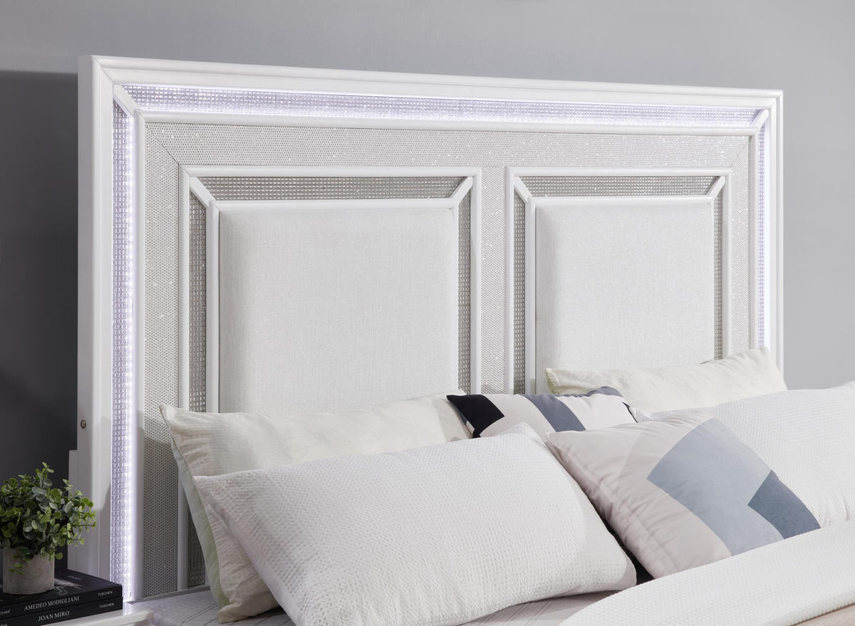 White LED Bedroom Collection