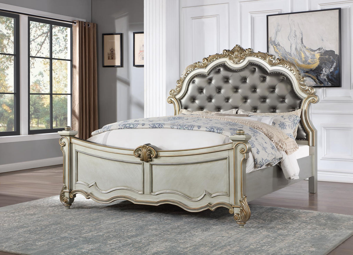 Antique Platinum Bedroom Collection