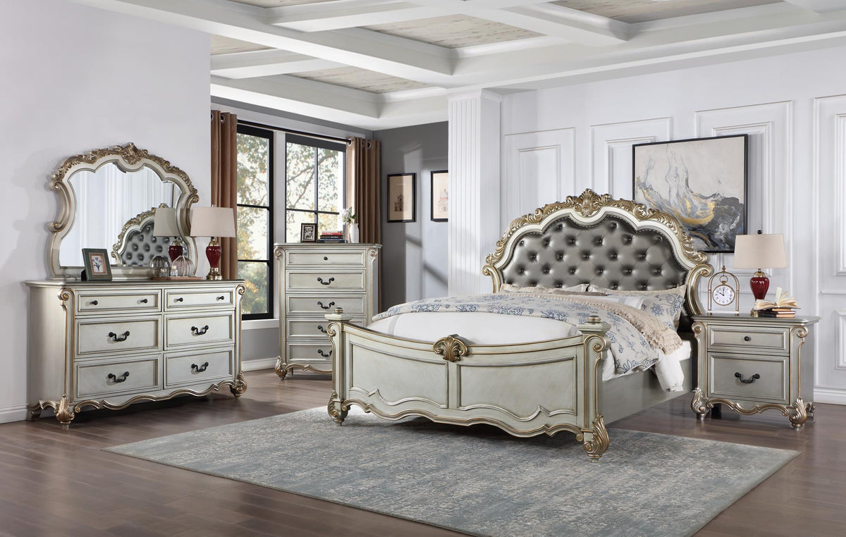 Antique Platinum Bedroom Collection