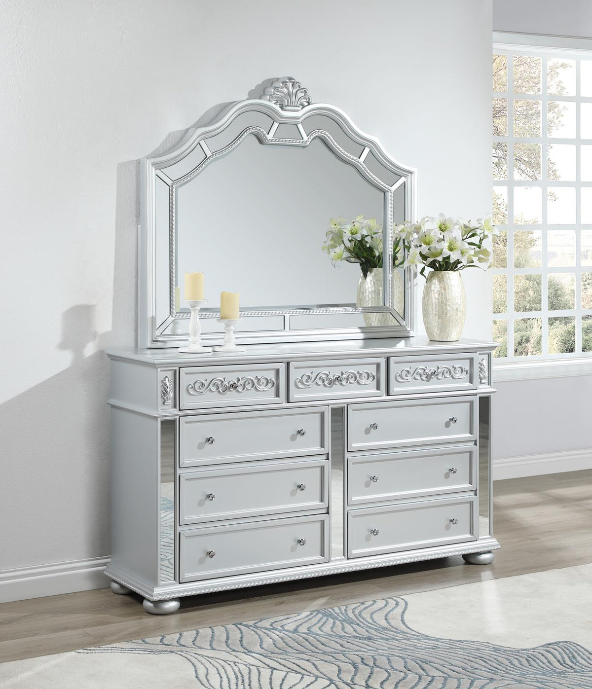 Gray Contemporary Bedroom Collection