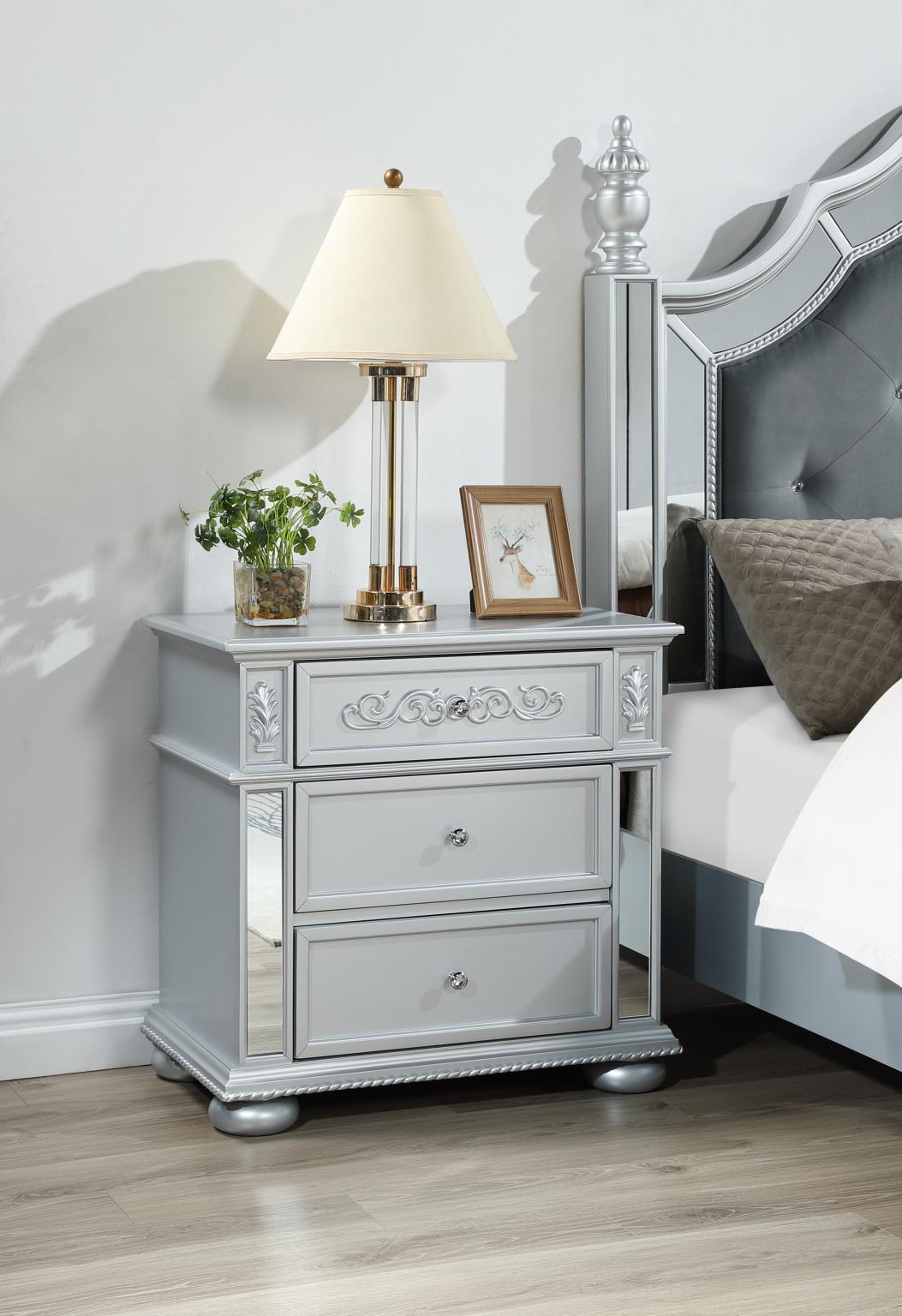 Gray Contemporary Bedroom Collection
