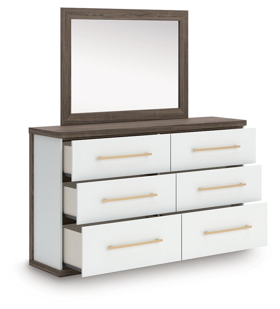 Kendanport Dresser with Mirrors