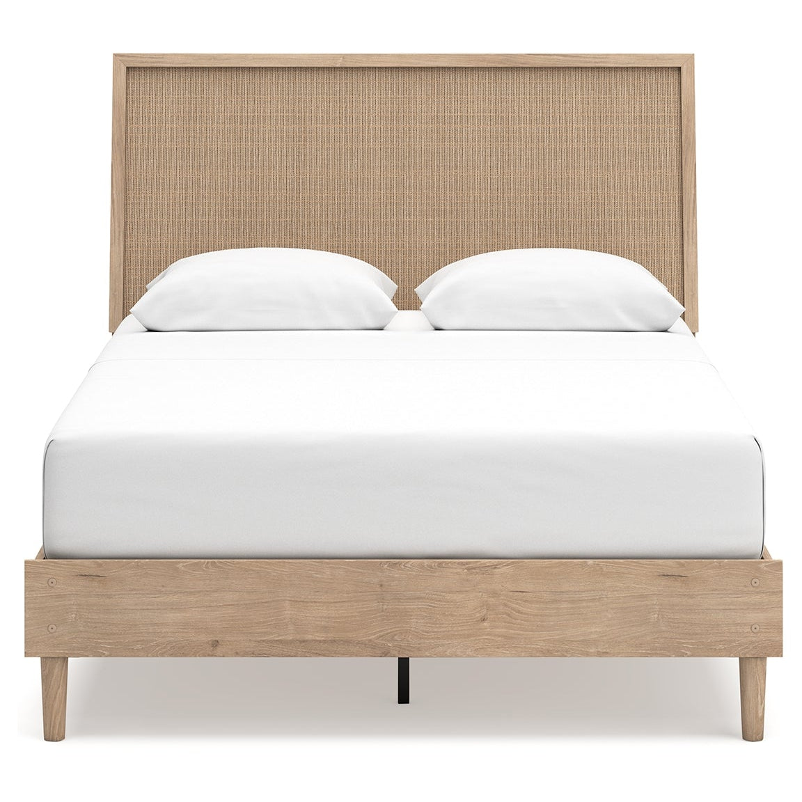 Cielden Queen Panel Bed with Mirrored Dresser and Chest