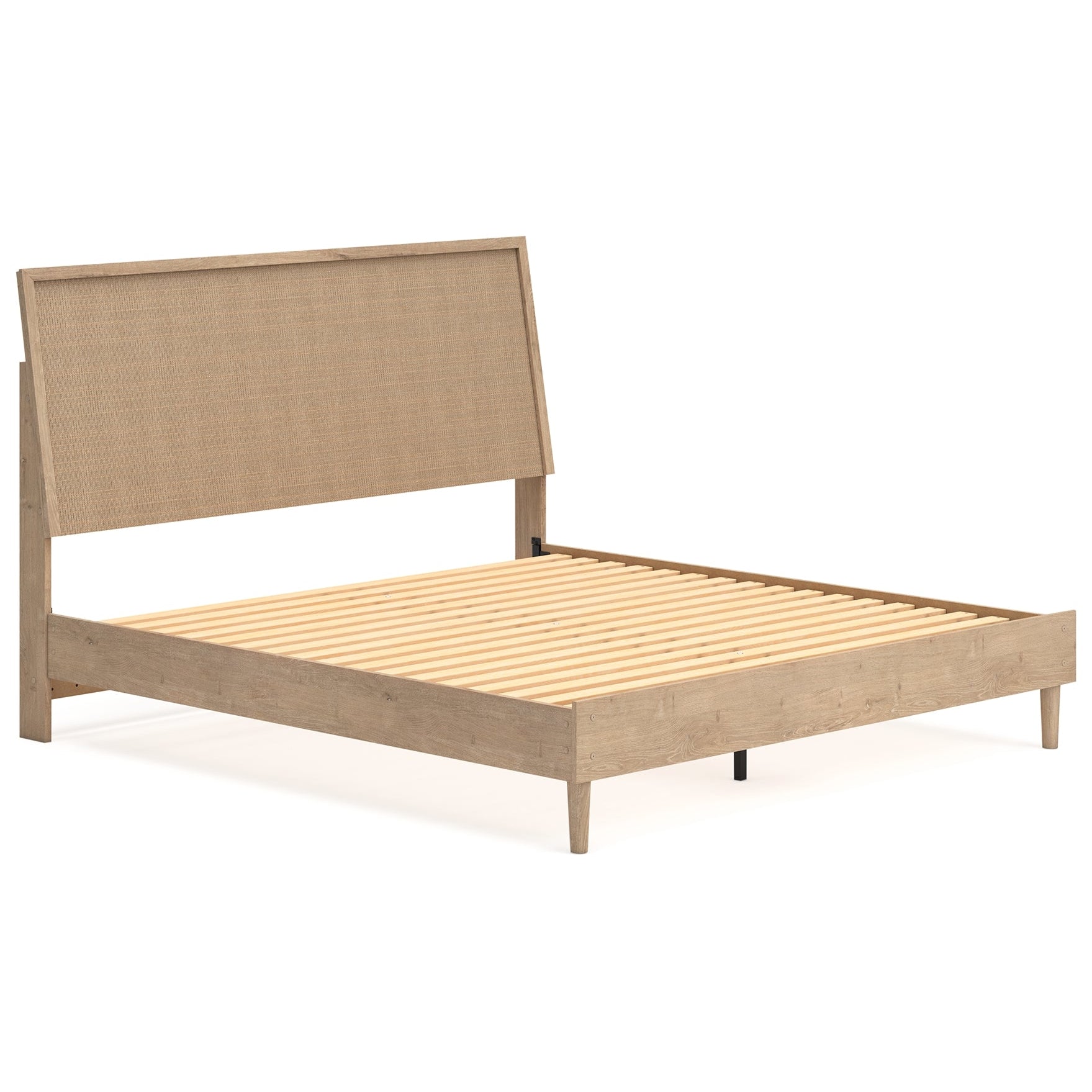 Cielden King Panel Bed with Mirrored Dresser and Chest