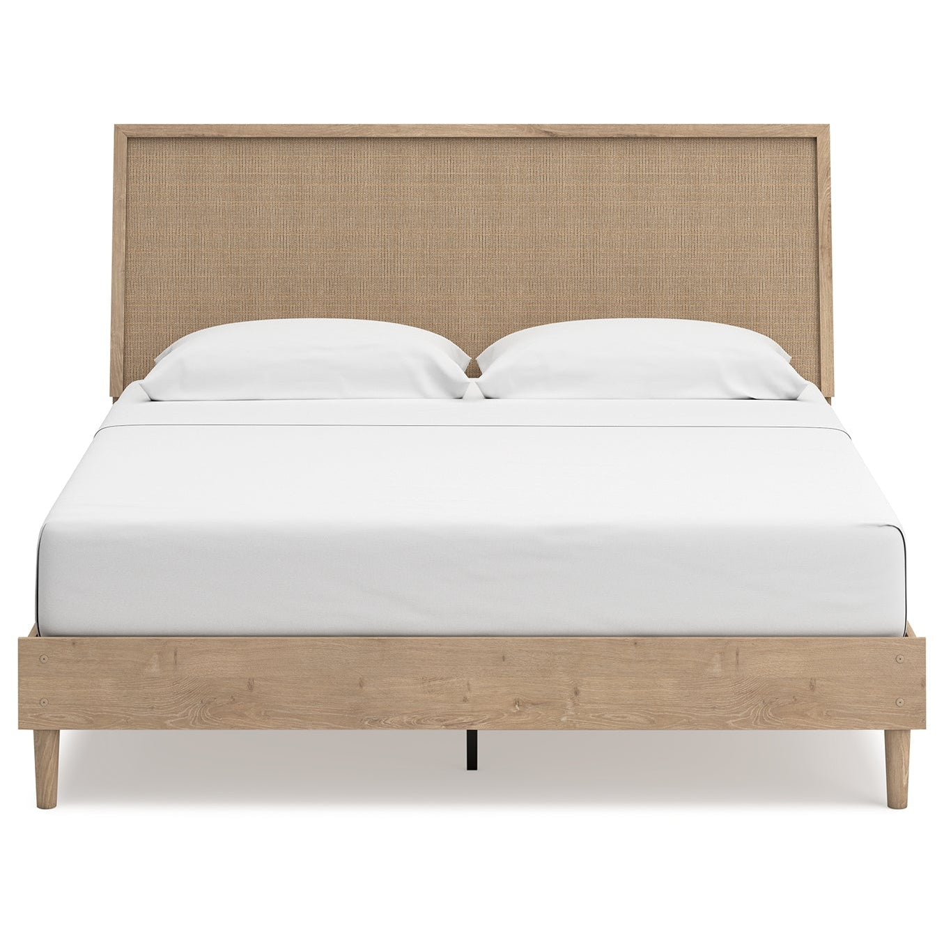 Cielden King Panel Bed with Mirrored Dresser and Chest