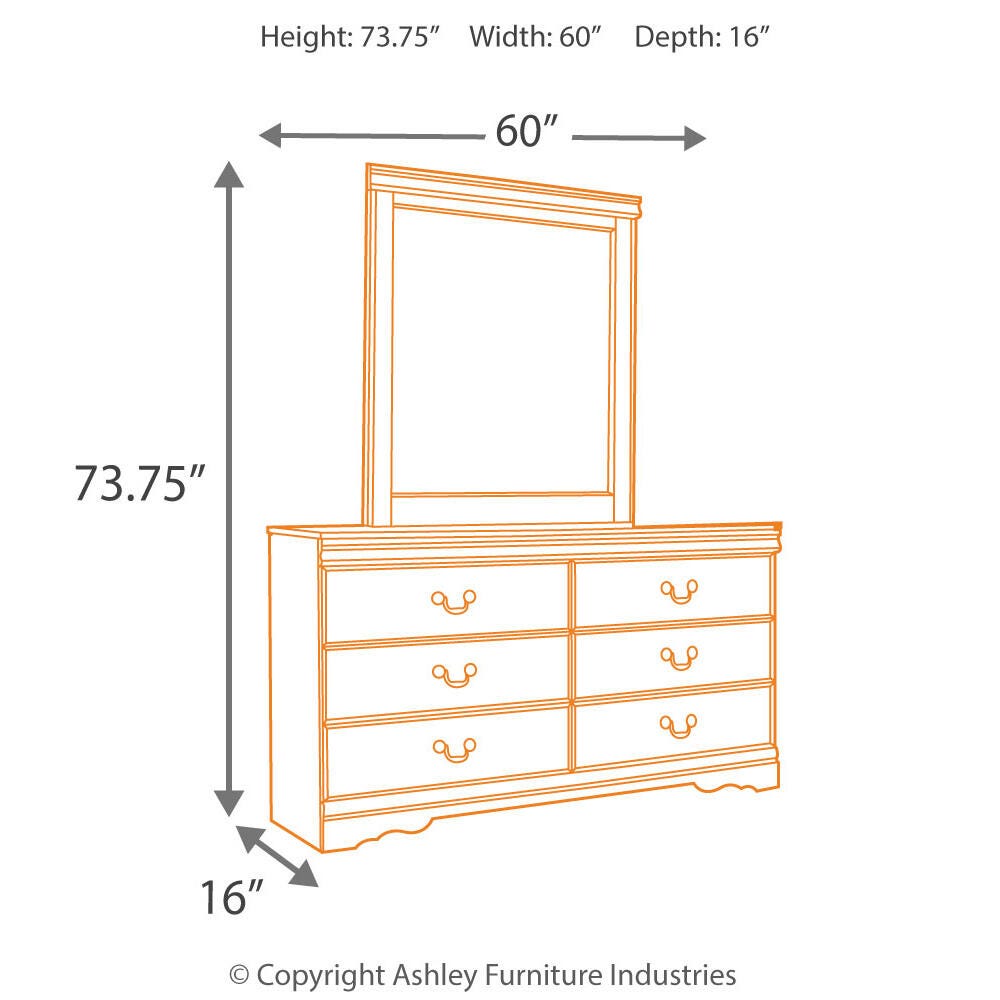 Huey Dresser with Mirrors