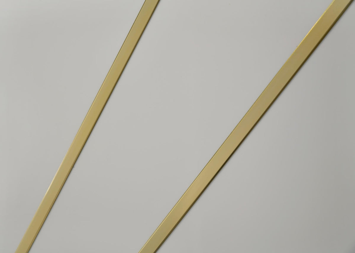 White & Gold Line LED Bedroom Collection