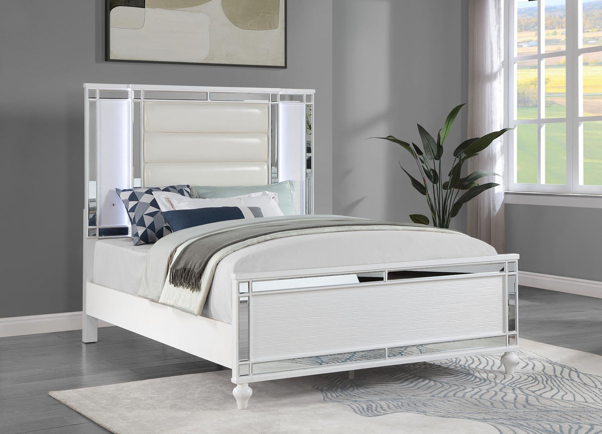 White Gloss LED Bedroom Collection