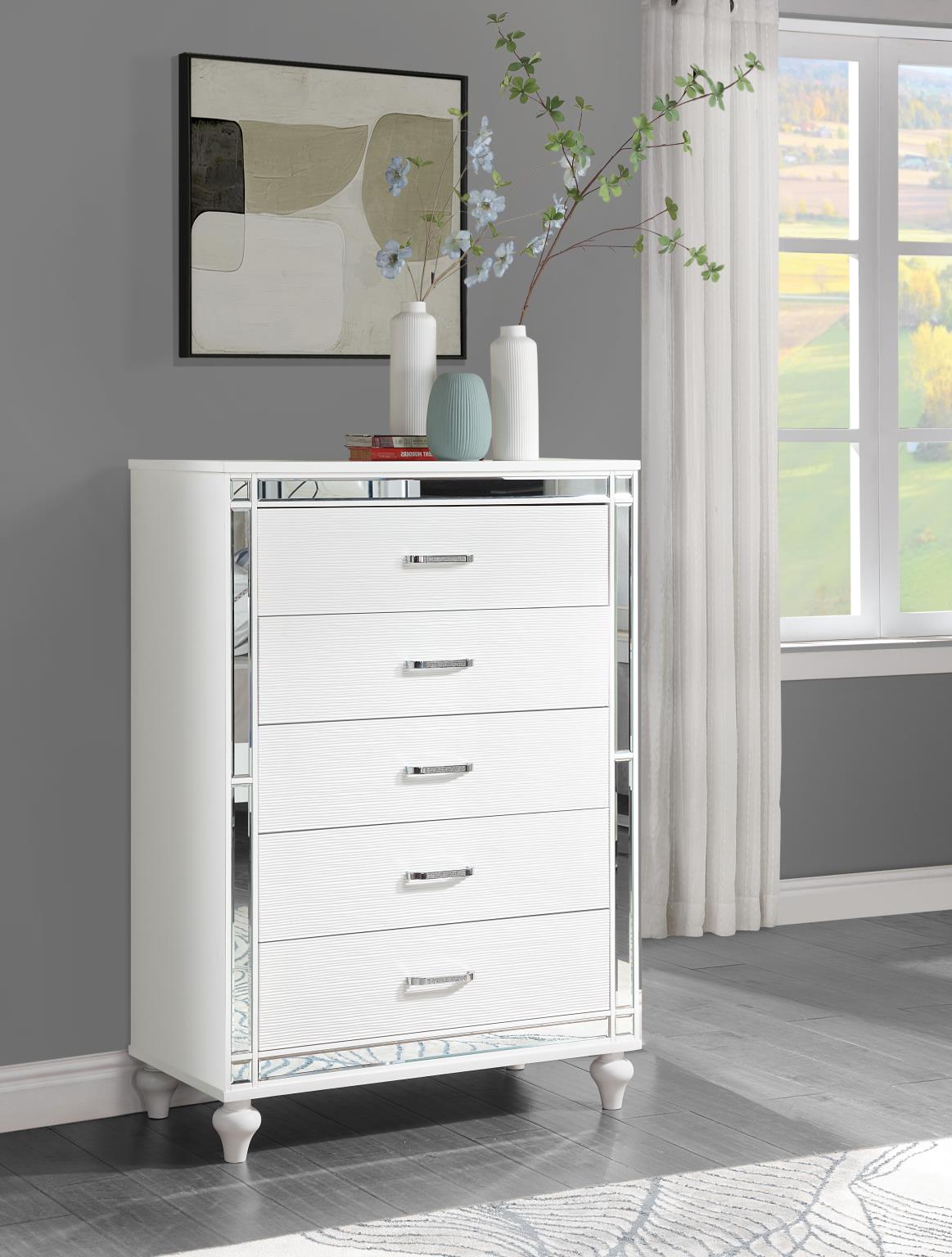 White Gloss LED Bedroom Collection