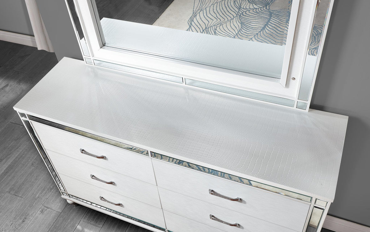 White Gloss LED Bedroom Collection