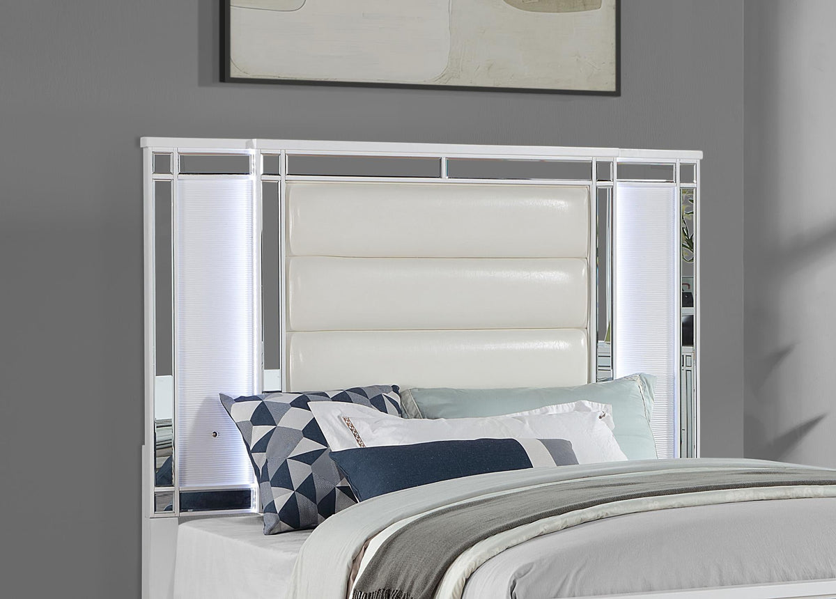 White Gloss LED Bedroom Collection