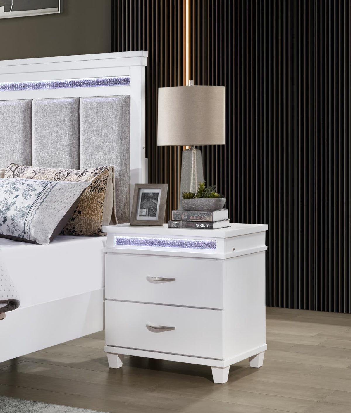 White LED Bedroom Collection (Lighting Throughout)