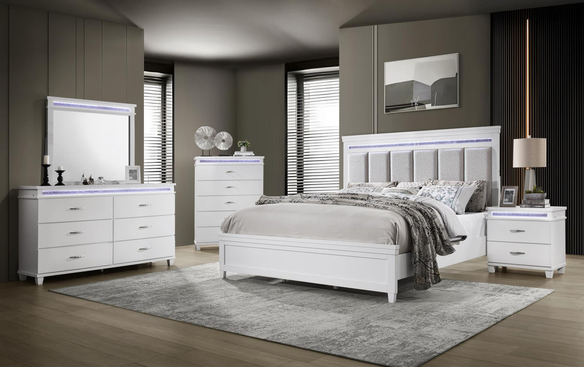 White LED Bedroom Collection (Lighting Throughout)
