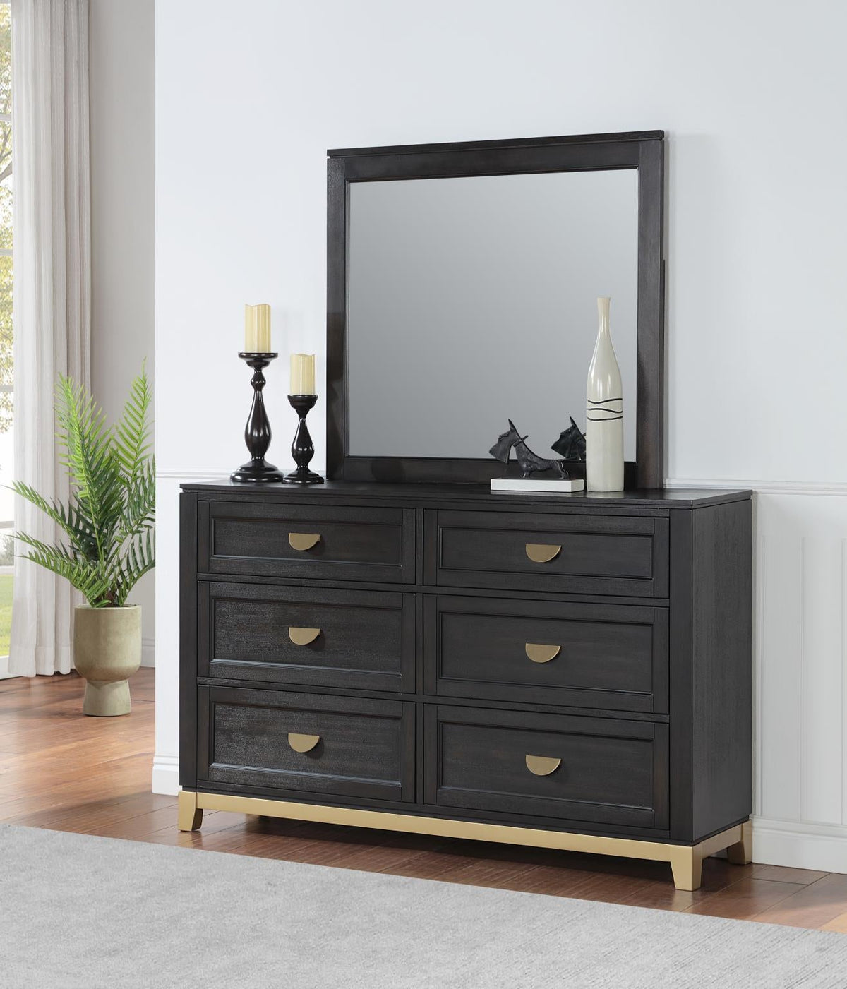 Black & Gold Bedroom Collection