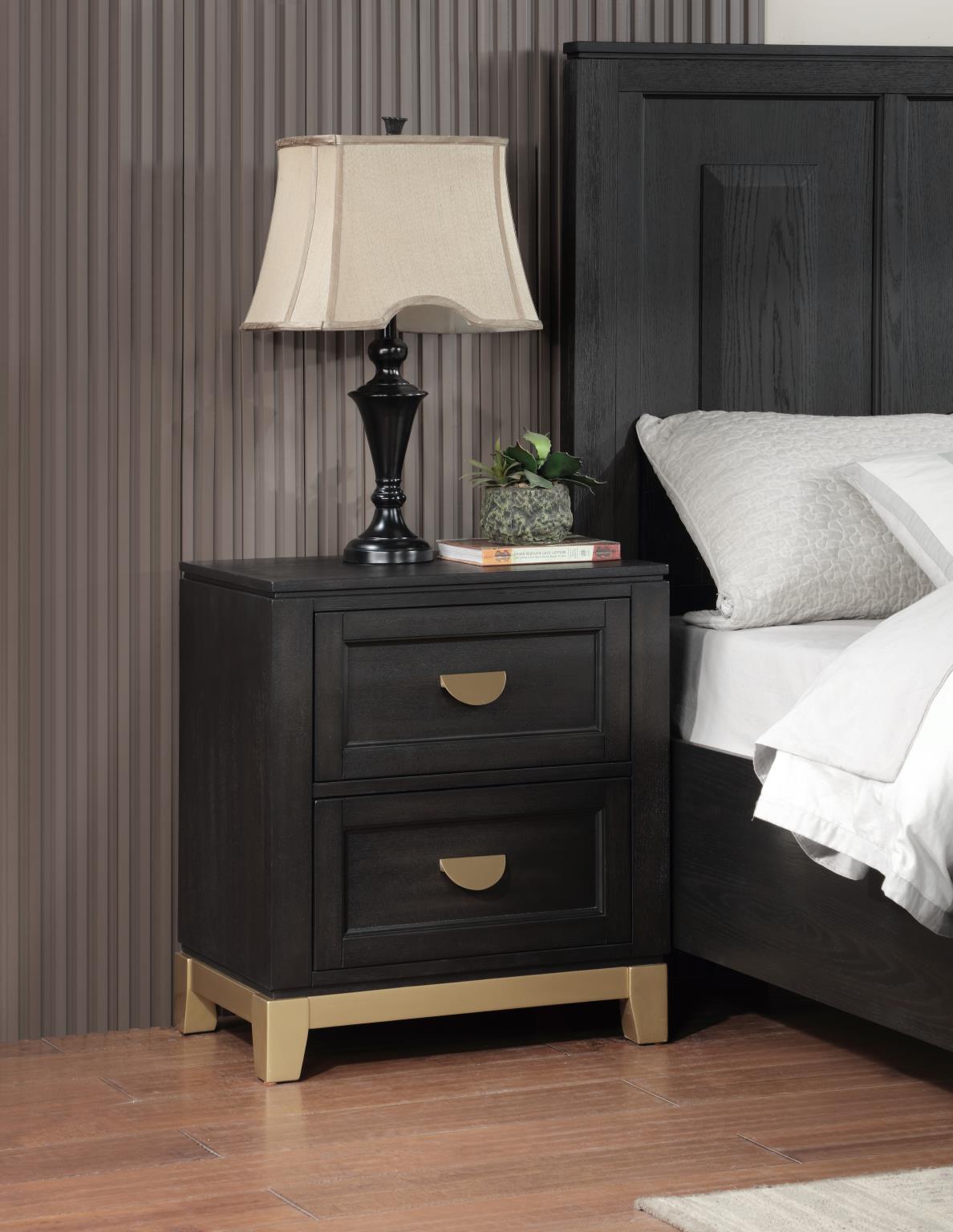 Black & Gold Bedroom Collection