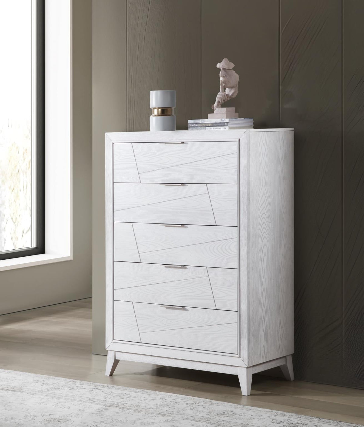 Antique White LED Bedroom Collection