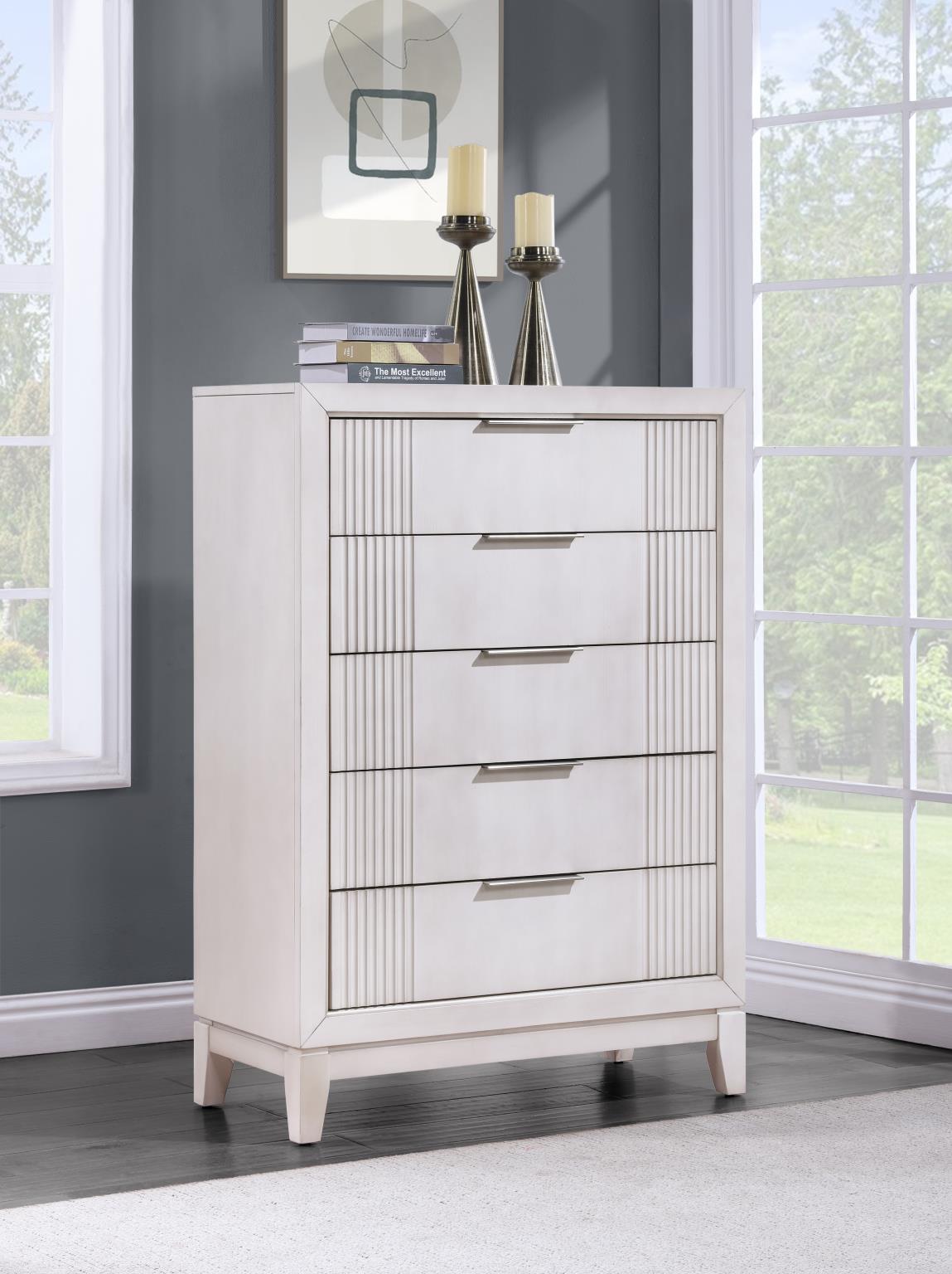 Beige LED Bedroom Collection