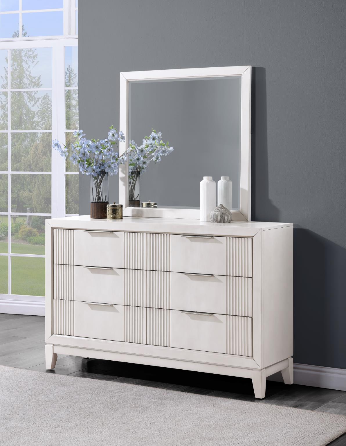 Beige LED Bedroom Collection